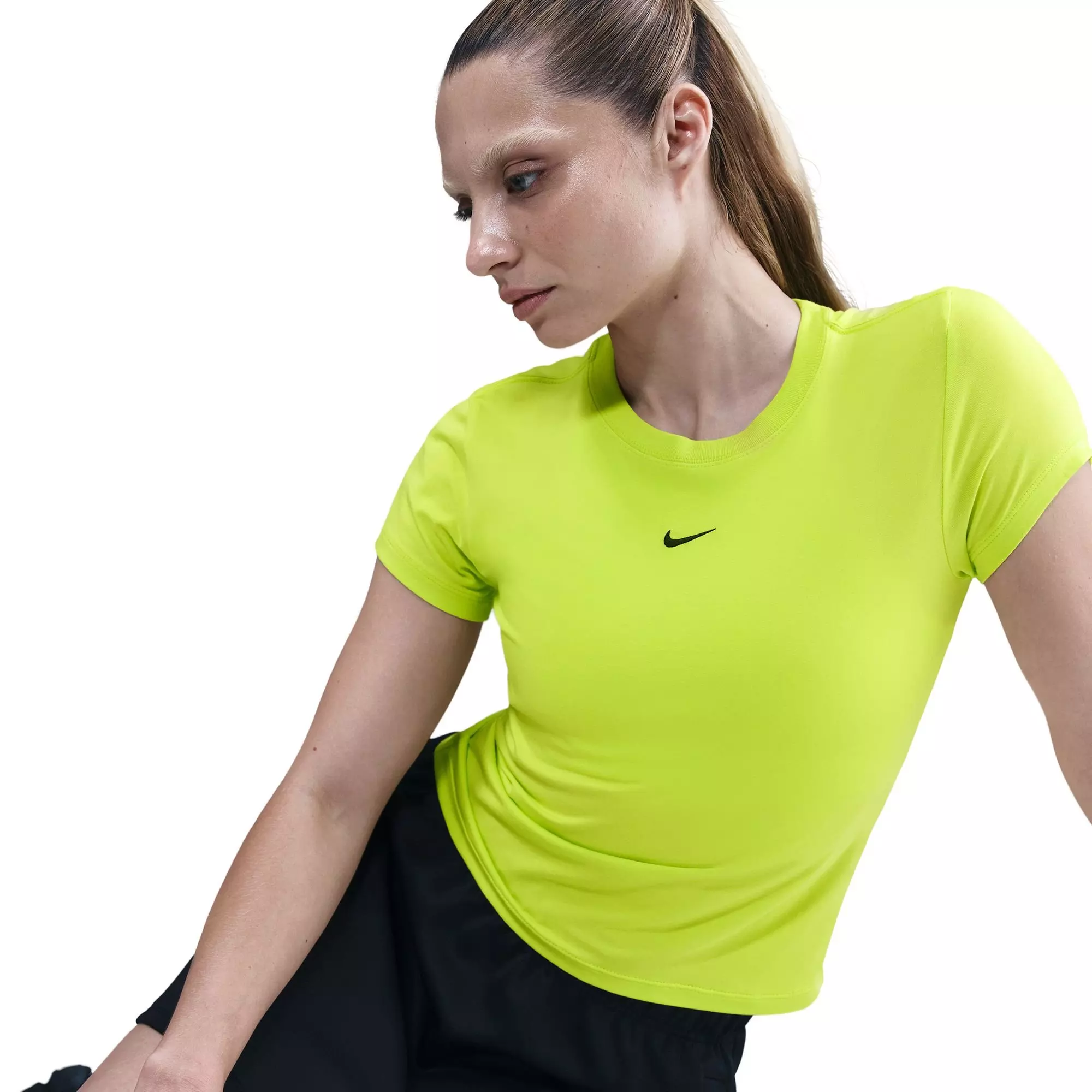 Nike Women's Sportswear Chill Knit Tee - VOLT