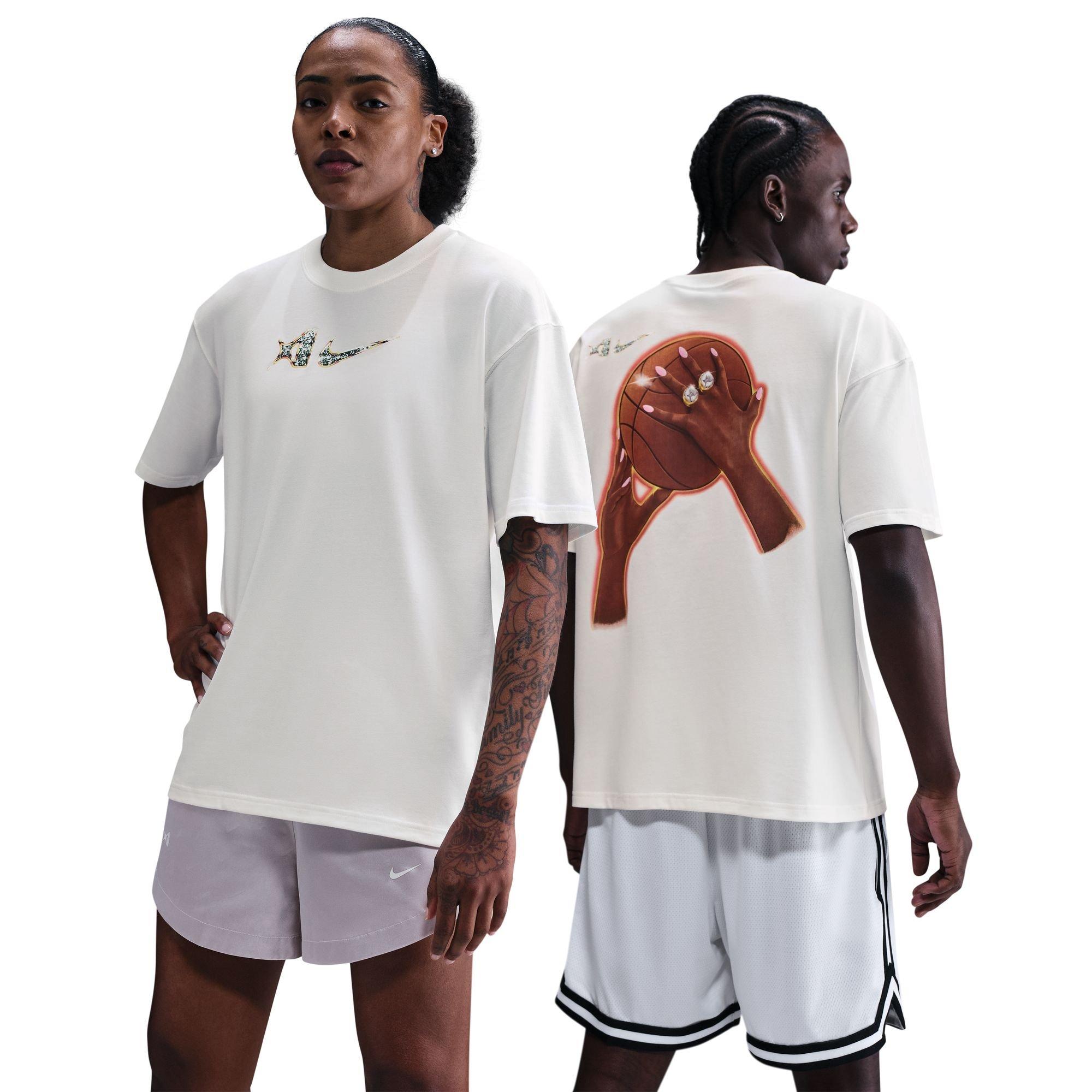 Nike Women's A'ja Wilson Dri-FIT Basketball Tee - SAIL Thumbnail View 1