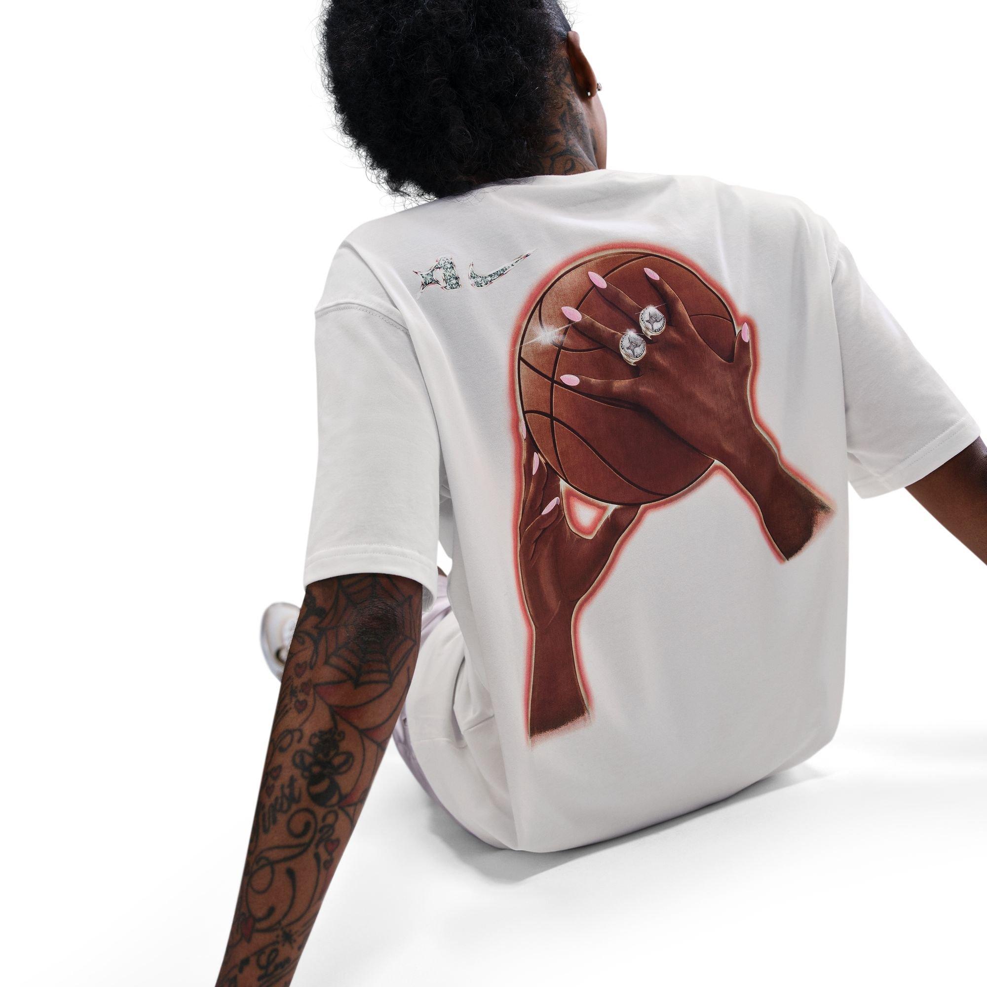 Nike Women's A'ja Wilson Dri-FIT Basketball Tee - Sail - SAIL Thumbnail View 6