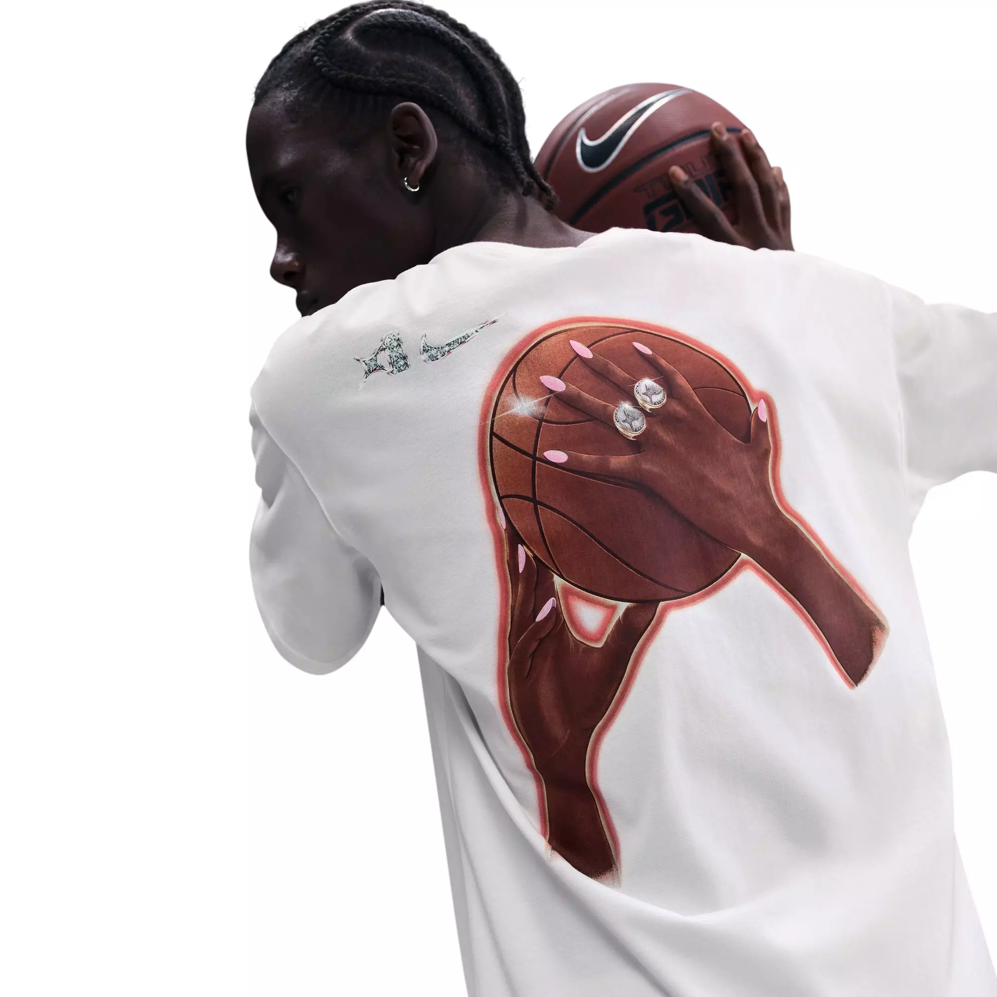 Nike Women's A'ja Wilson Dri-FIT Basketball Tee - SAIL