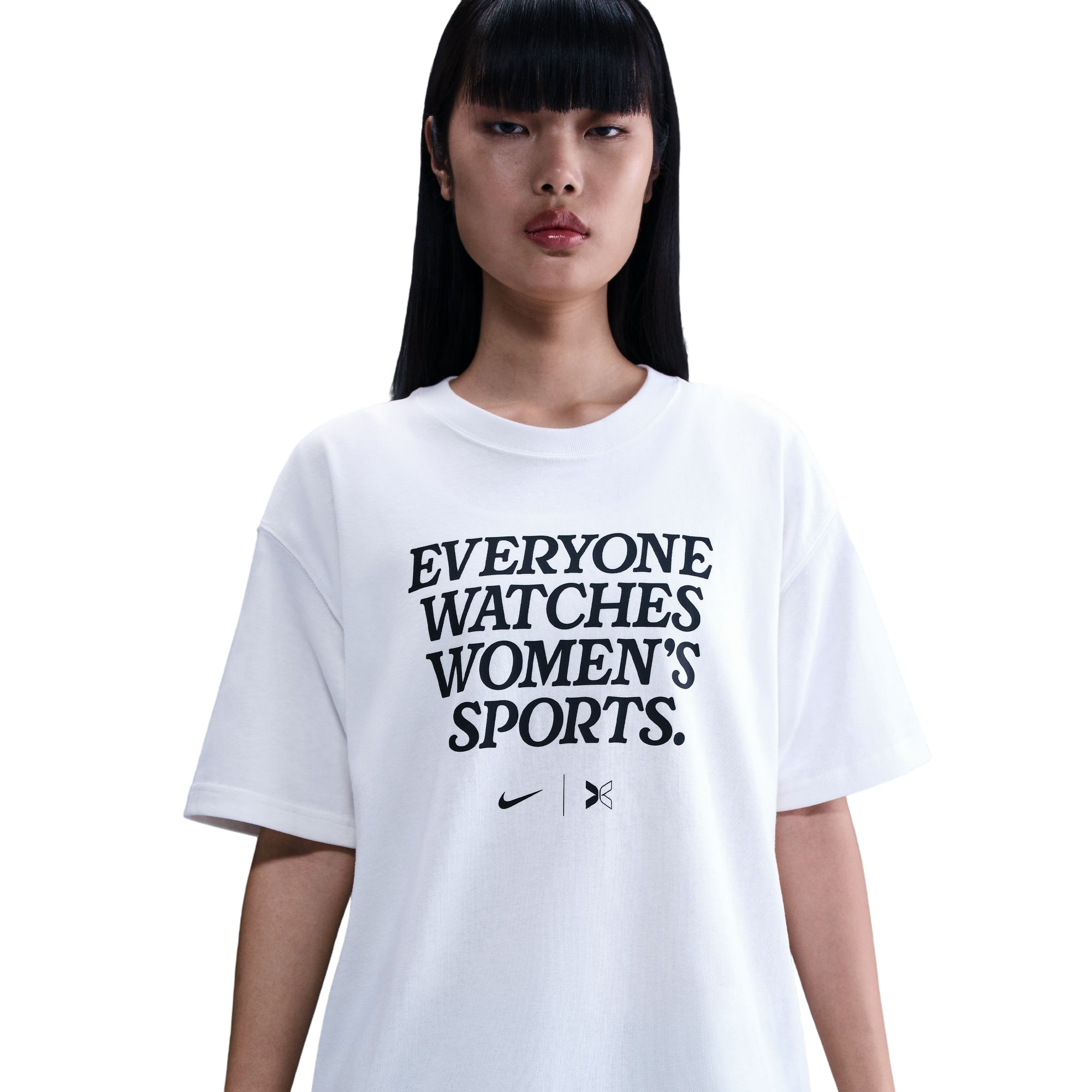 Nike Women's Everyone Watches Women's Sports Tee - SAIL Thumbnail View 1