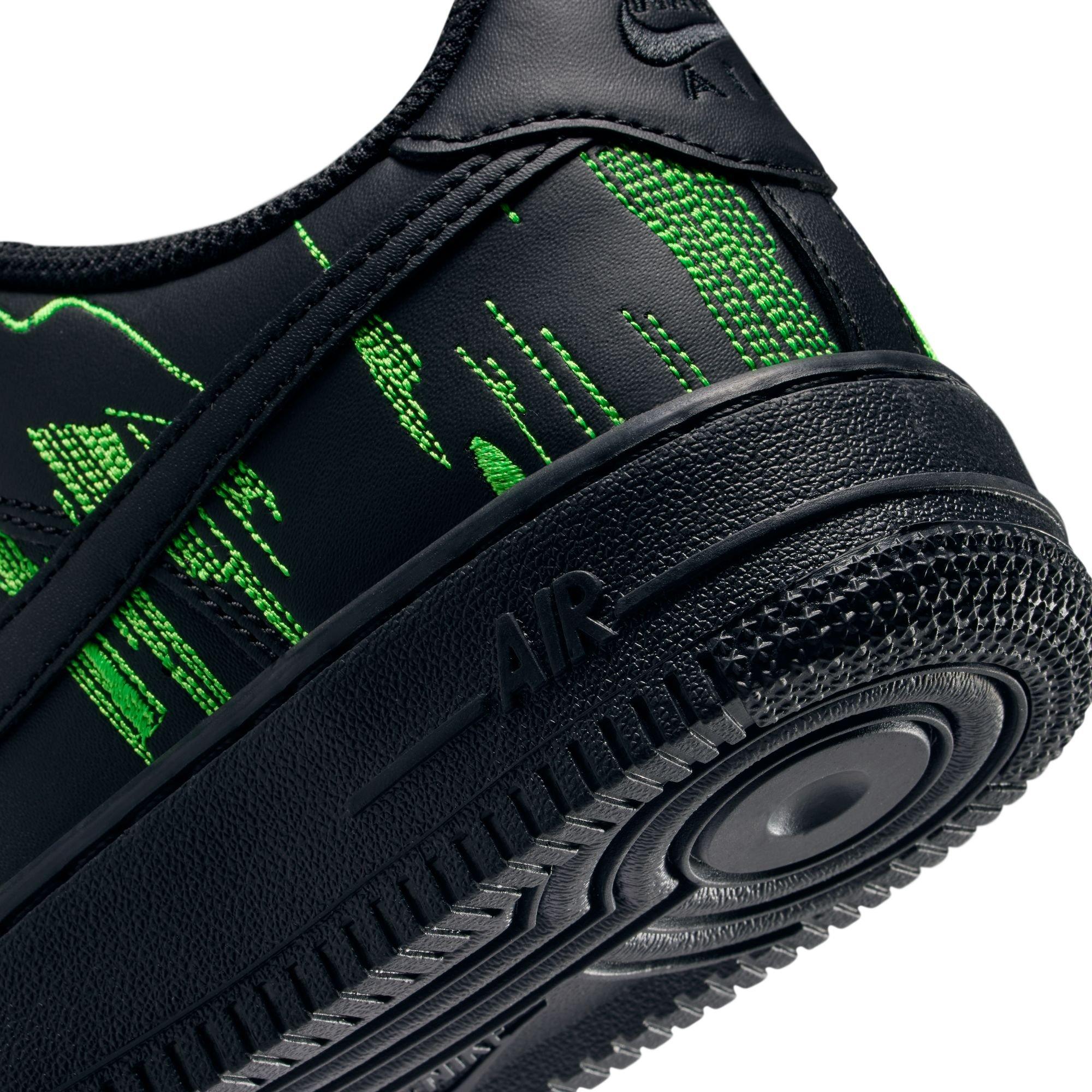 Nike Air Force 1 LV8 4 Grade School Boys' "Black/Green Strike/Vivid Purple" Shoe