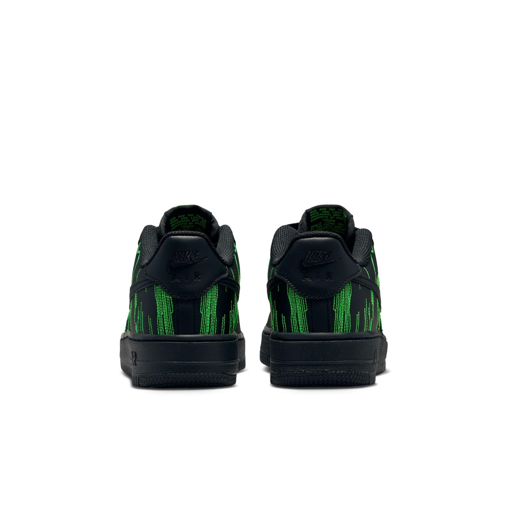 Nike Air Force 1 LV8 4 Grade School Boys' "Black/Green Strike/Vivid Purple" Shoe