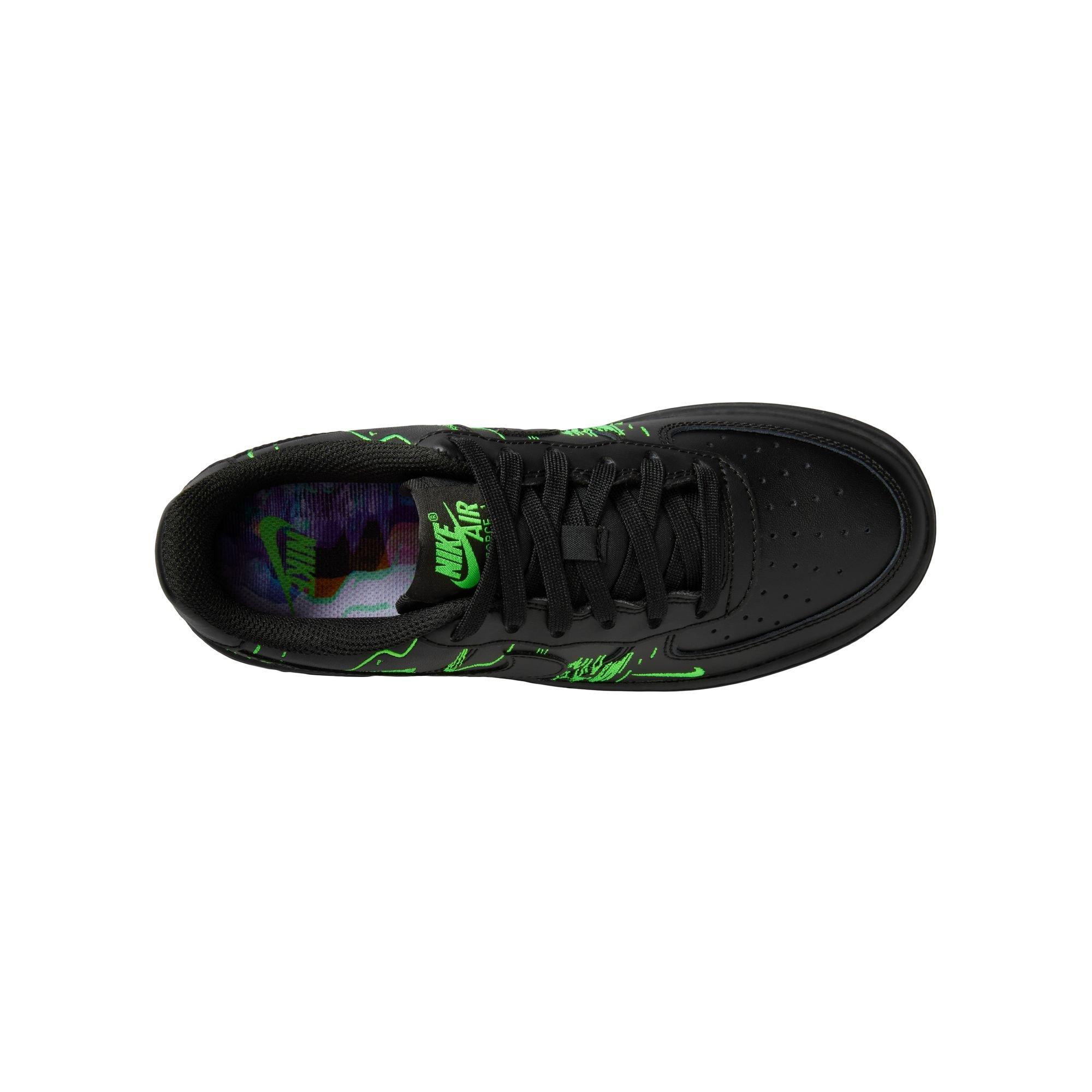 Nike Air Force 1 LV8 4 Grade School Boys' "Black/Green Strike/Vivid Purple" Shoe