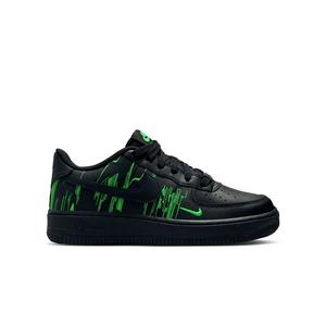 Nike Air Force 1 LV8 4 "Black/Green Strike/Vivid Purple" Grade School Boys' Shoe