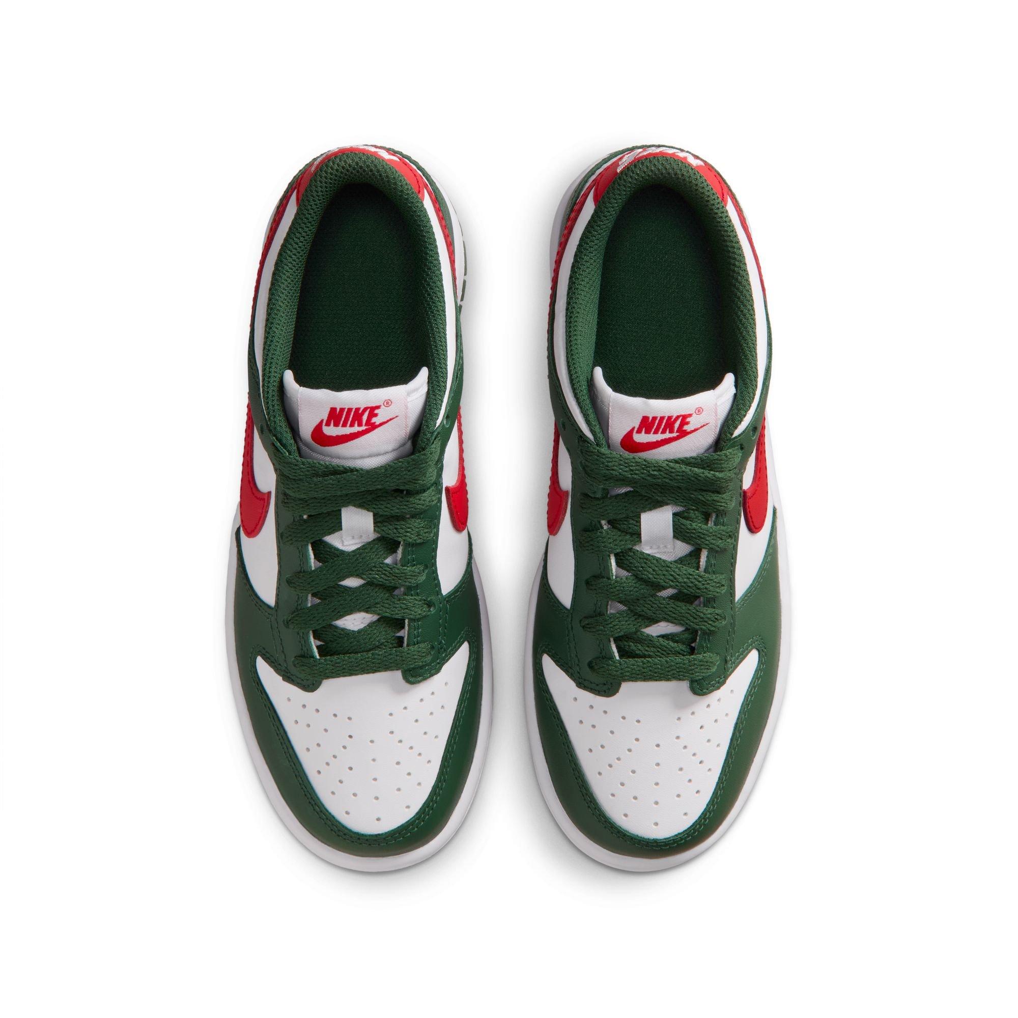 Nike Dunk Low Grade School Boys' "Fir/University Red/White" Shoe