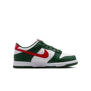 Nike Dunk Low "Fir/University Red/White" Grade School Boys' Shoe