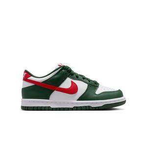 Nike Dunk Low "Fir/University Red/White" Grade School Boys' Shoe
