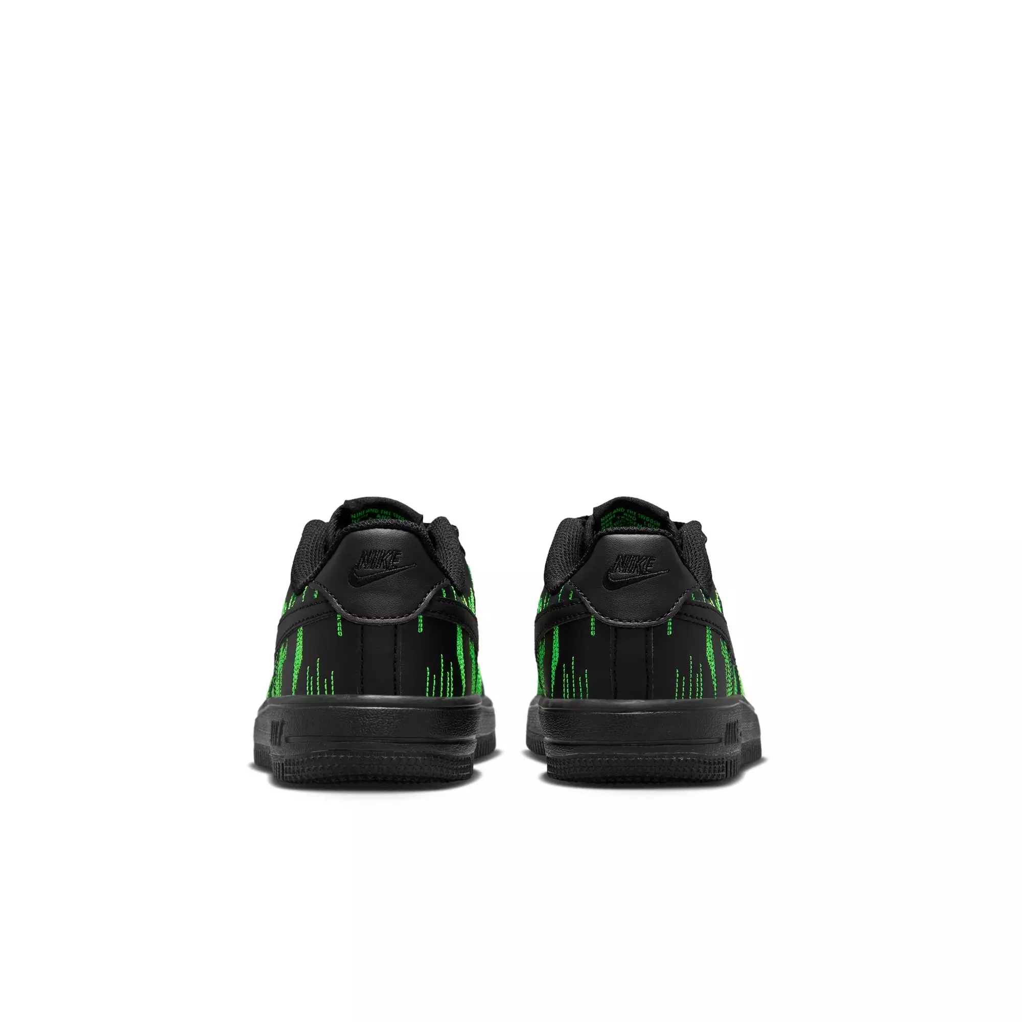 Nike Air Force 1 Low LV8 "Black/Green Strike/Vivid Purple" Preschool Boys' Shoe - BLACK/GREEN
