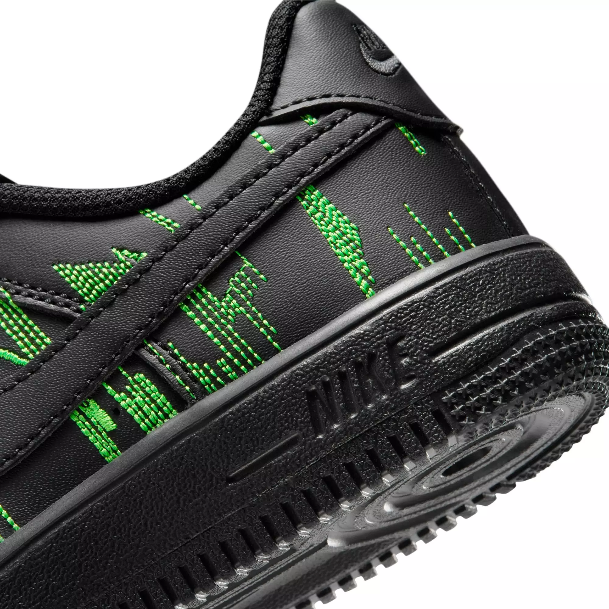 Nike Air Force 1 Low LV8 "Black/Green Strike/Vivid Purple" Preschool Boys' Shoe - BLACK/GREEN