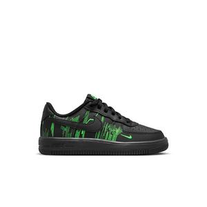 Nike Air Force 1 Low LV8 "Black/Green Strike/Vivid Purple" Preschool Boys' Shoe