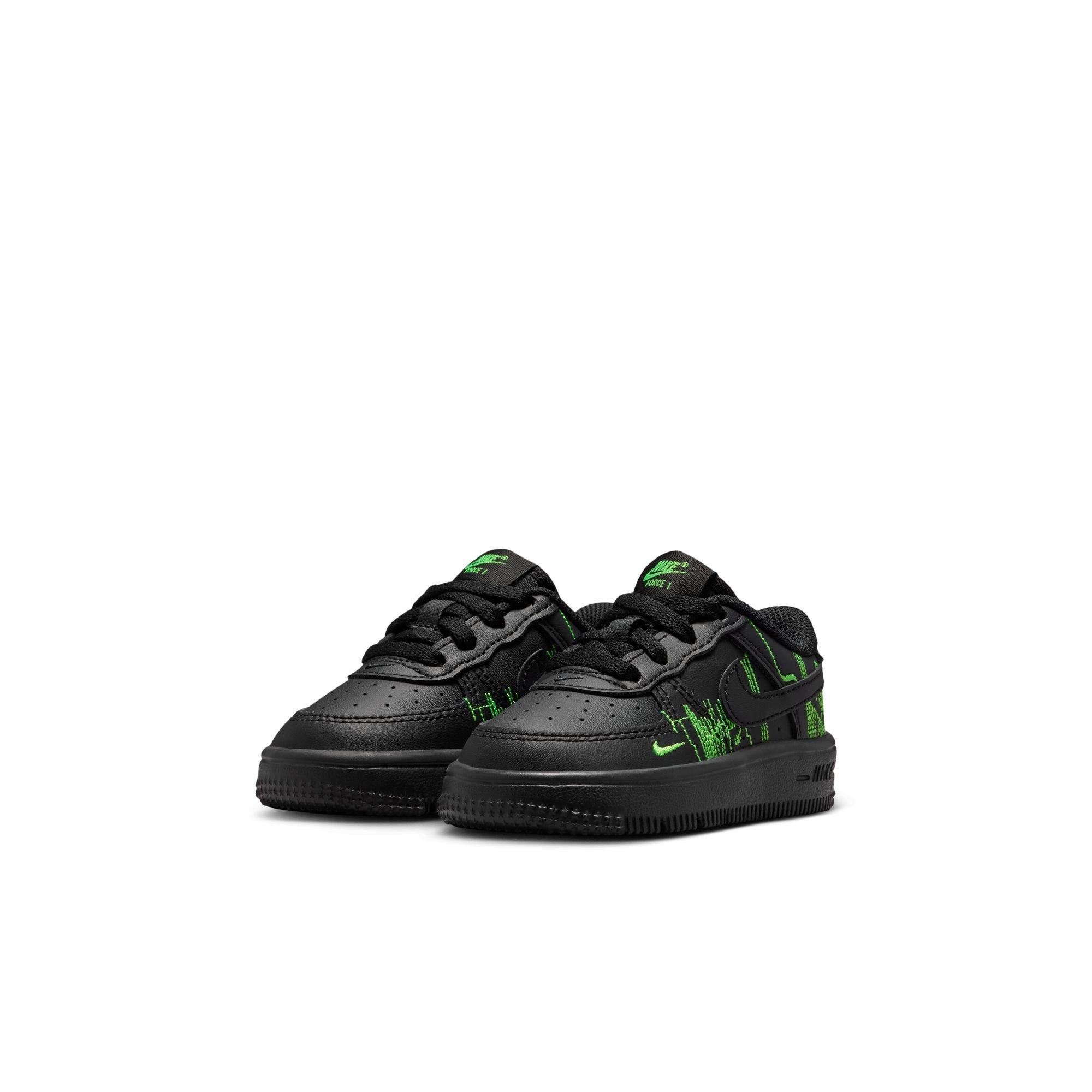 Nike Air Force 1 Low LV8 Toddler Boys' "Black/Green Strike/Vivid Purple" Shoe
