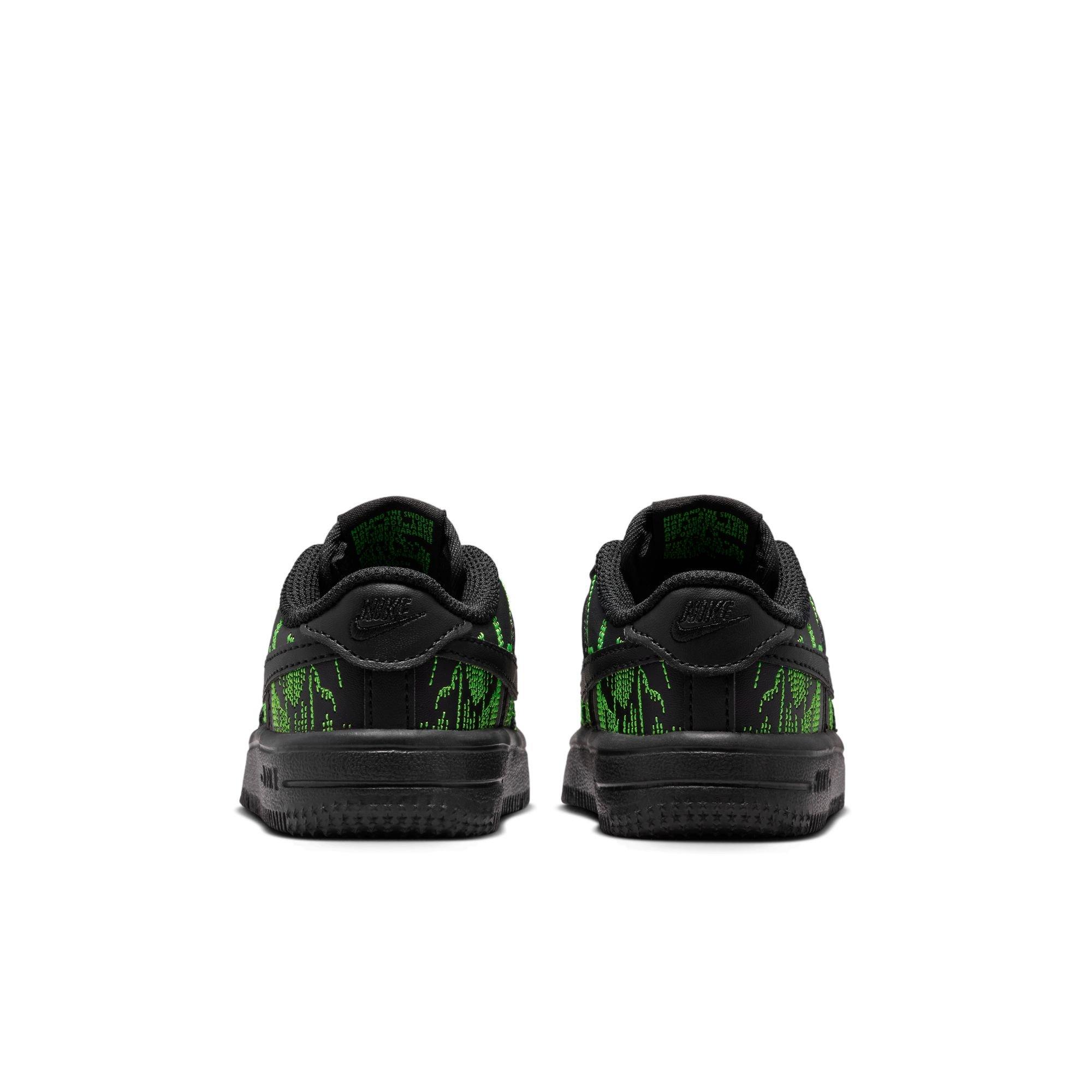 Nike Air Force 1 Low LV8 Toddler Boys' "Black/Green Strike/Vivid Purple" Shoe