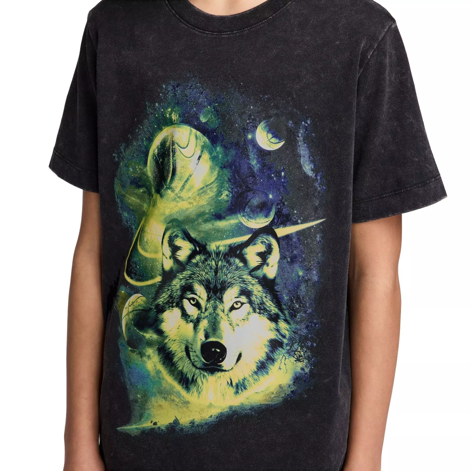 Nike Big Boys' Sportswear Tee-Black - BLACK