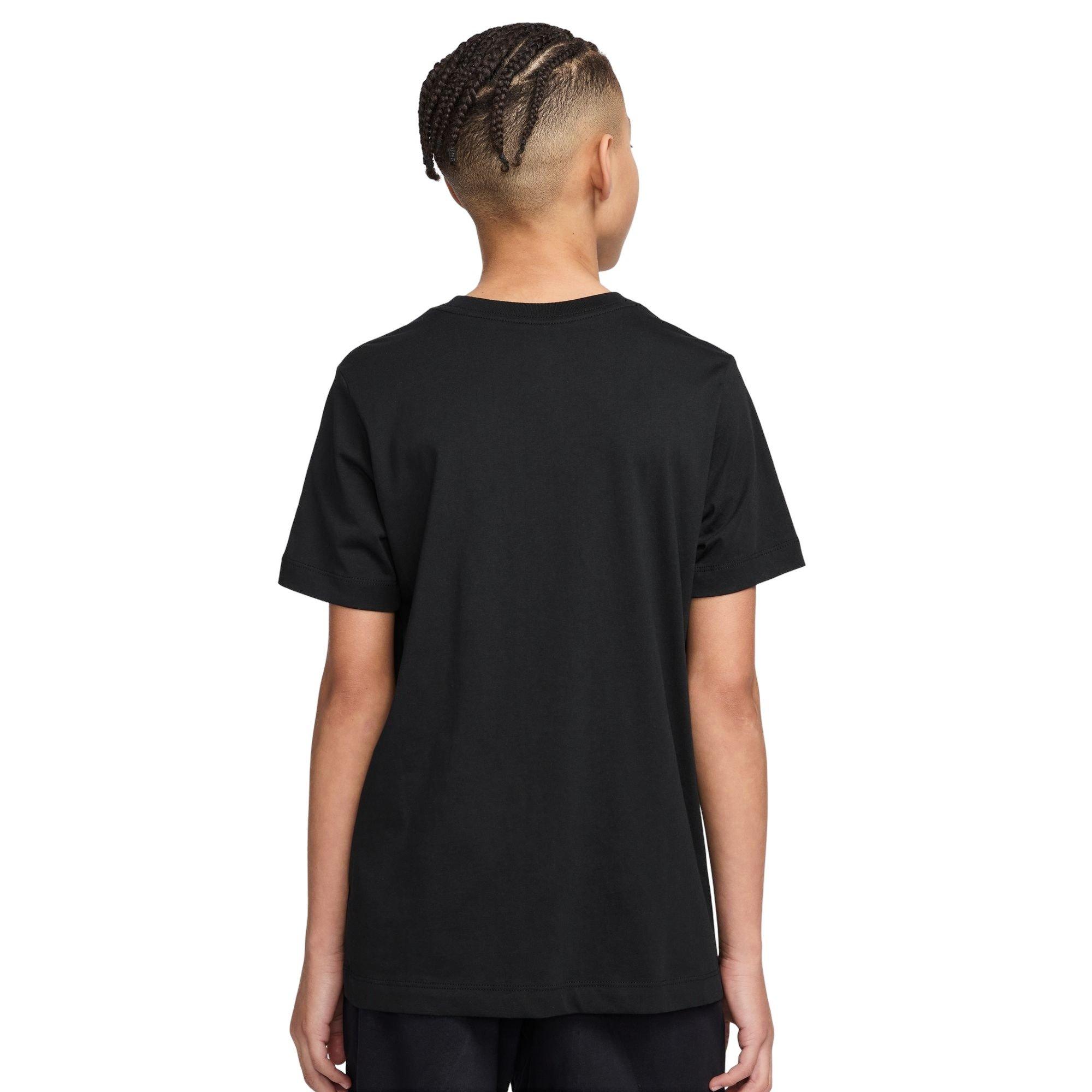 Nike Swoosh Big Boys' Black Tee