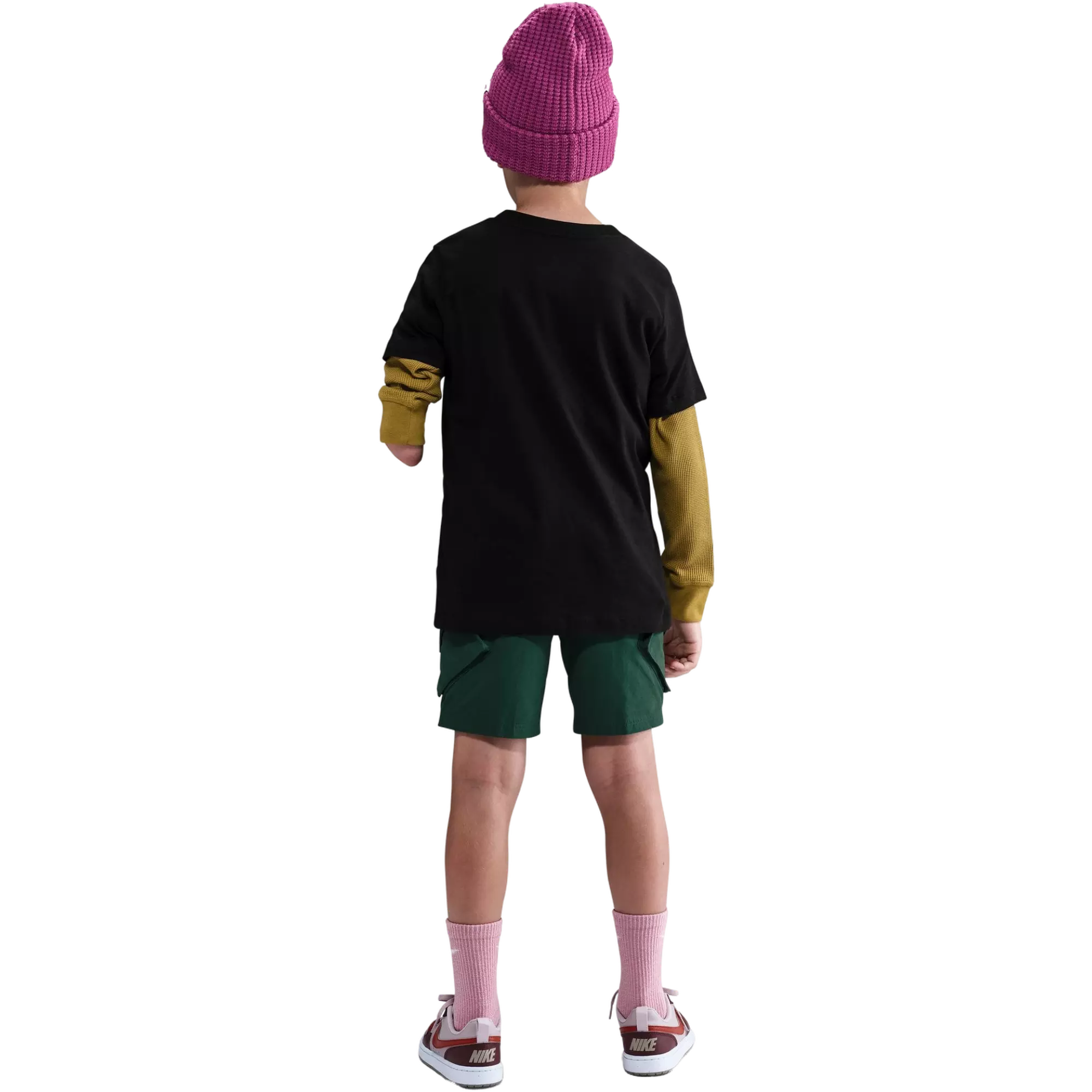 Nike Big Boys' Racoon Tee - Black - BLACK