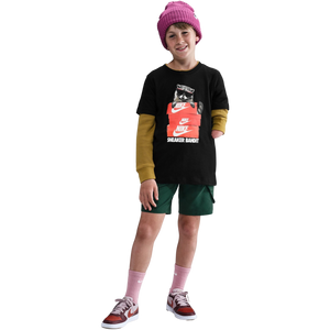 Nike Big Boys' Sportswear Tee-Black