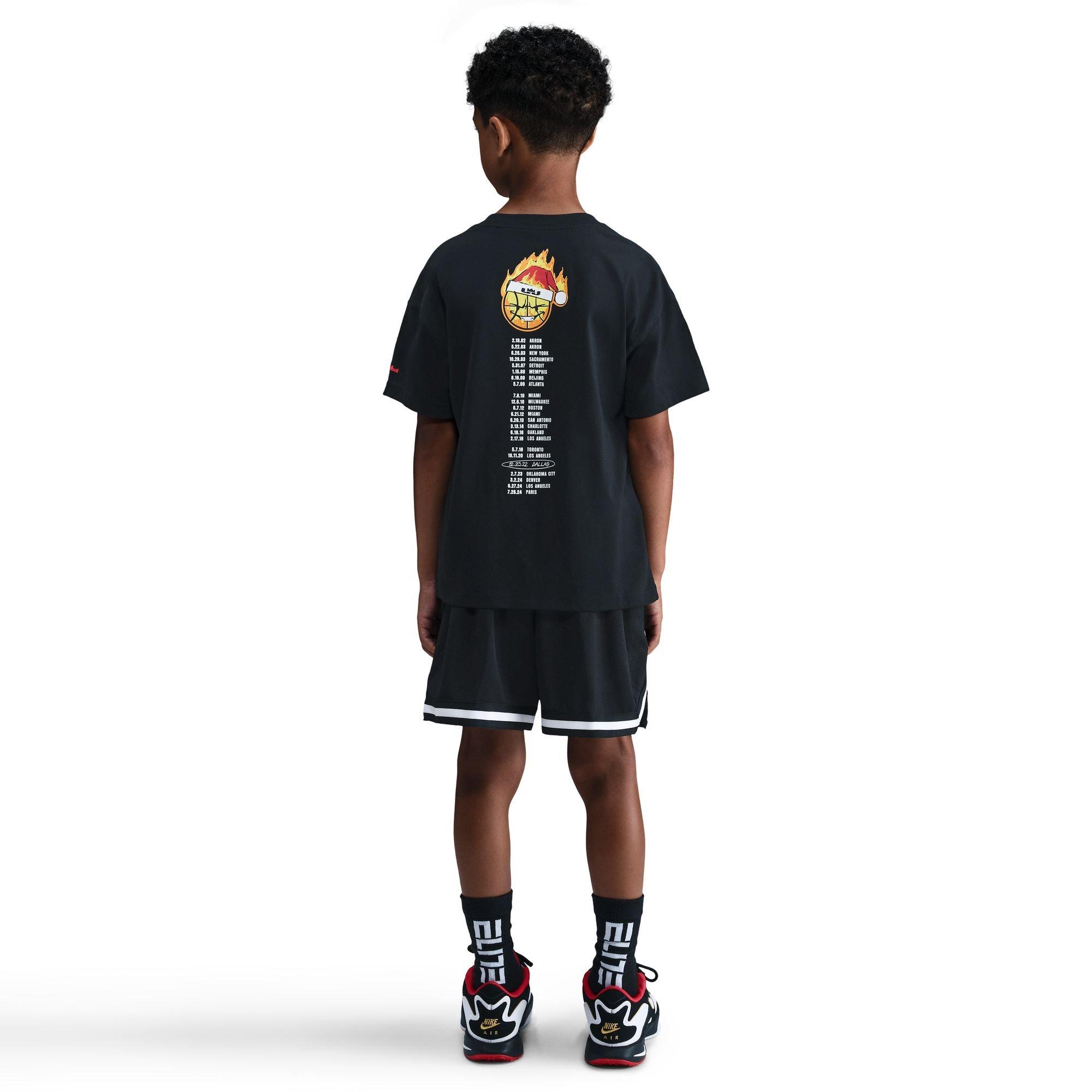 Nike Big Boys' LeBron James Stocking Stuffer Tee - Black - BLACK Thumbnail View 2