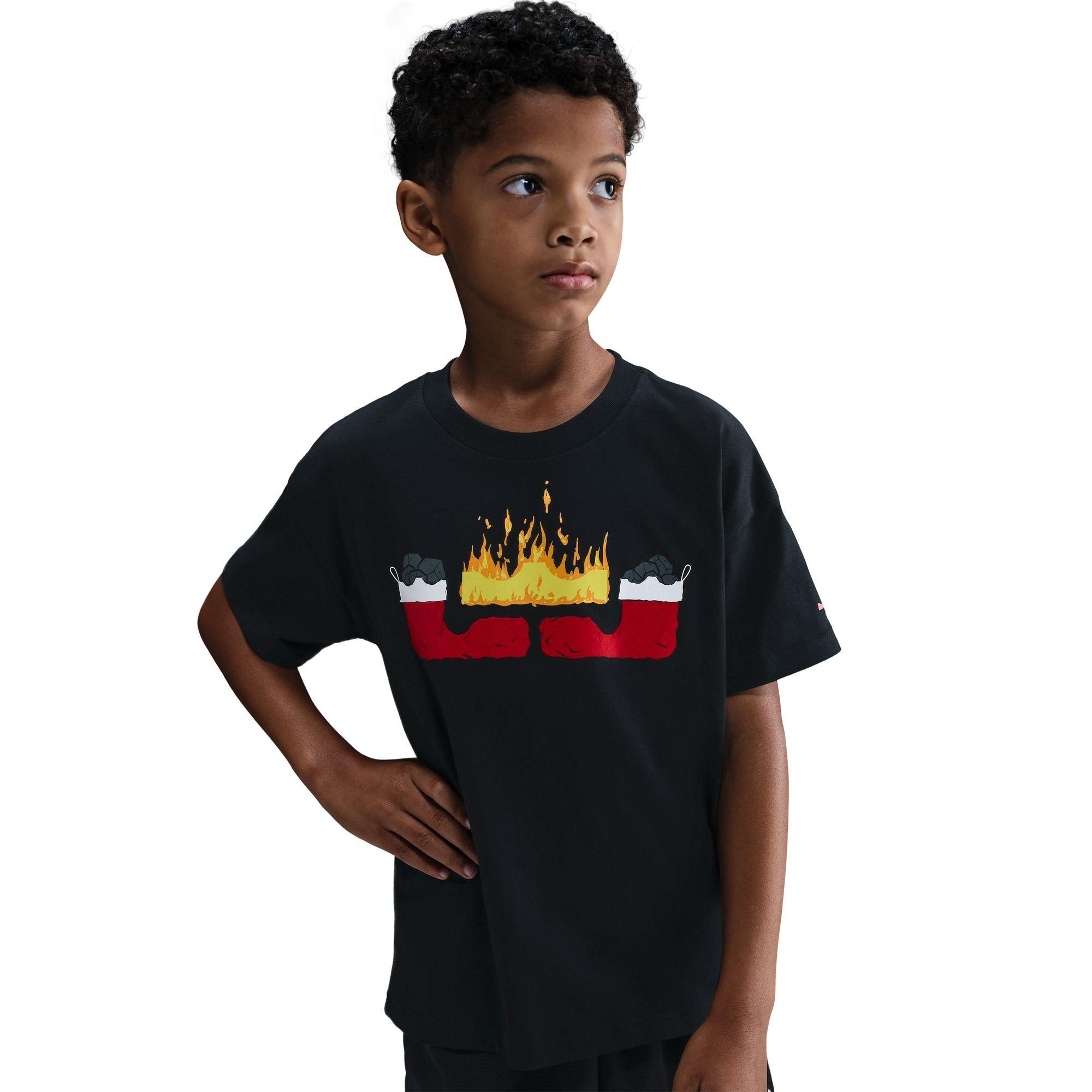 Nike Big Boys' LeBron James Stocking Stuffer Tee - Black - BLACK Thumbnail View 3