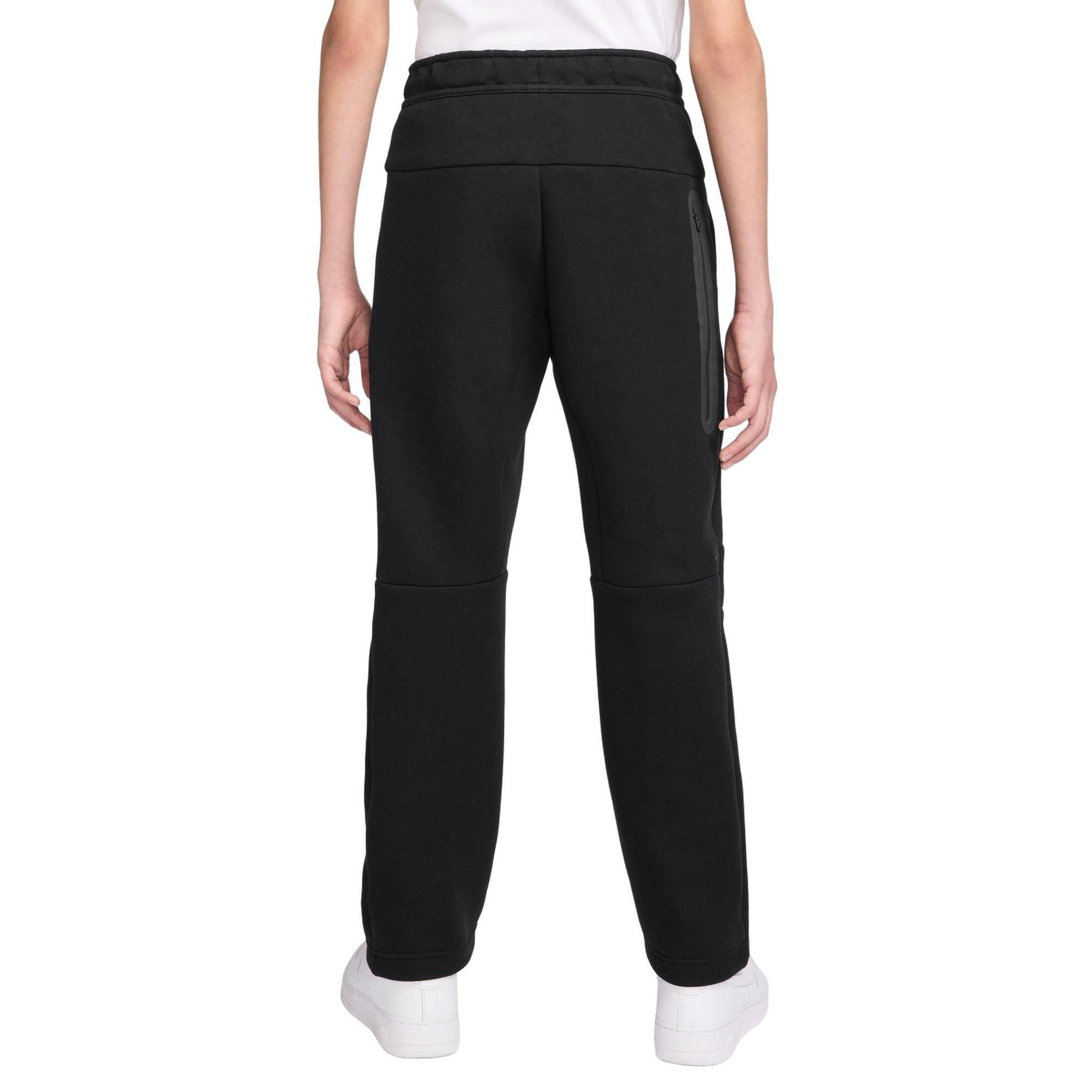 Nike Sportswear Tech Fleece Open-Hem Big Boys' Black Pants