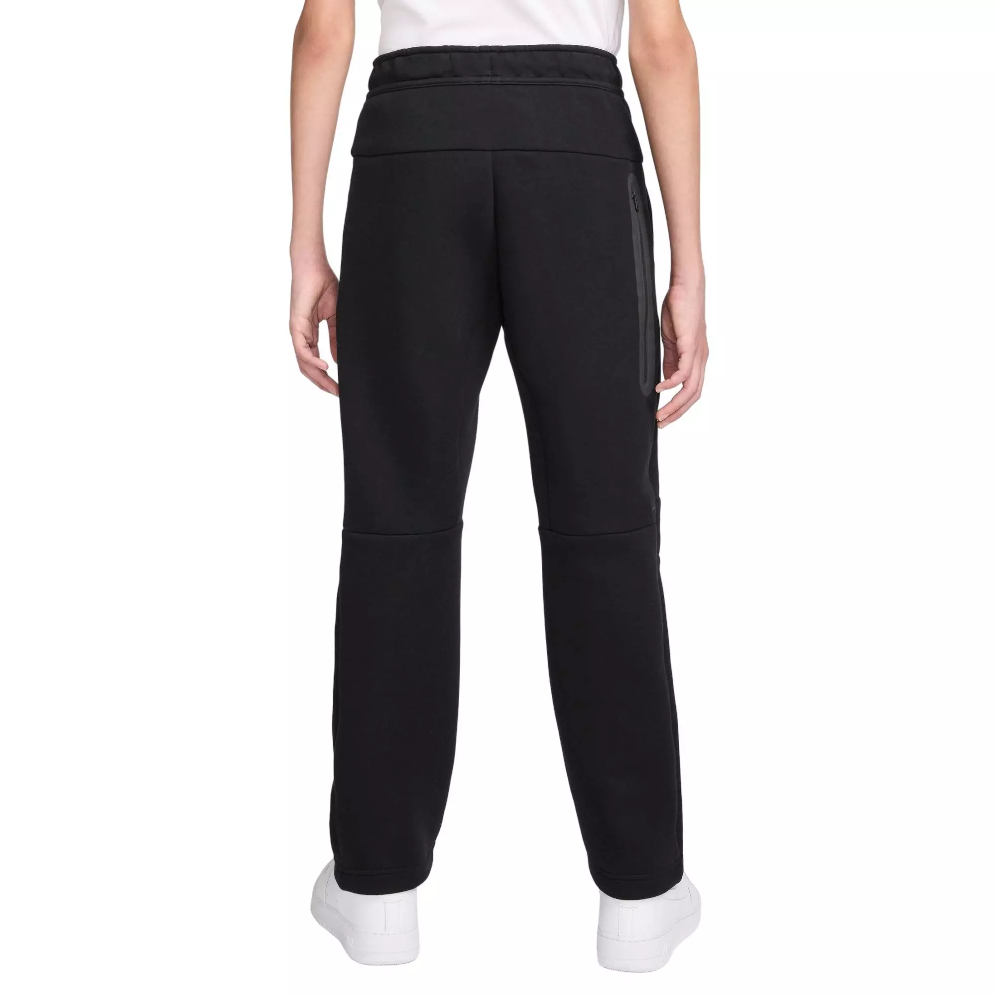 Nike Big Boys' Sportswear Tech Fleece Open-Hem Pants - BLACK