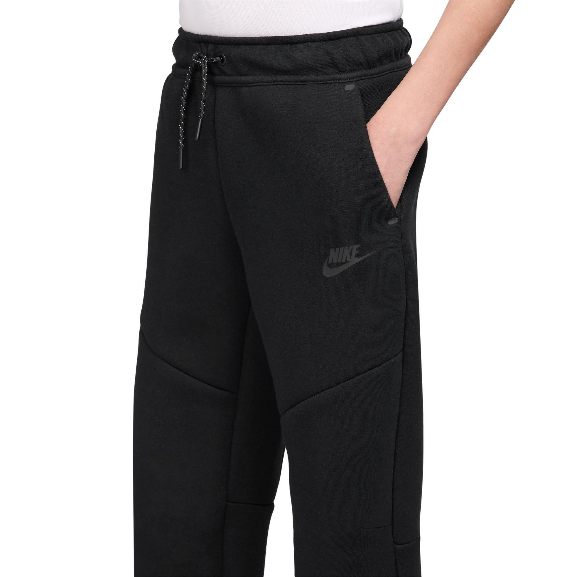 Nike Sportswear Tech Fleece Open-Hem Big Boys' Black Pants