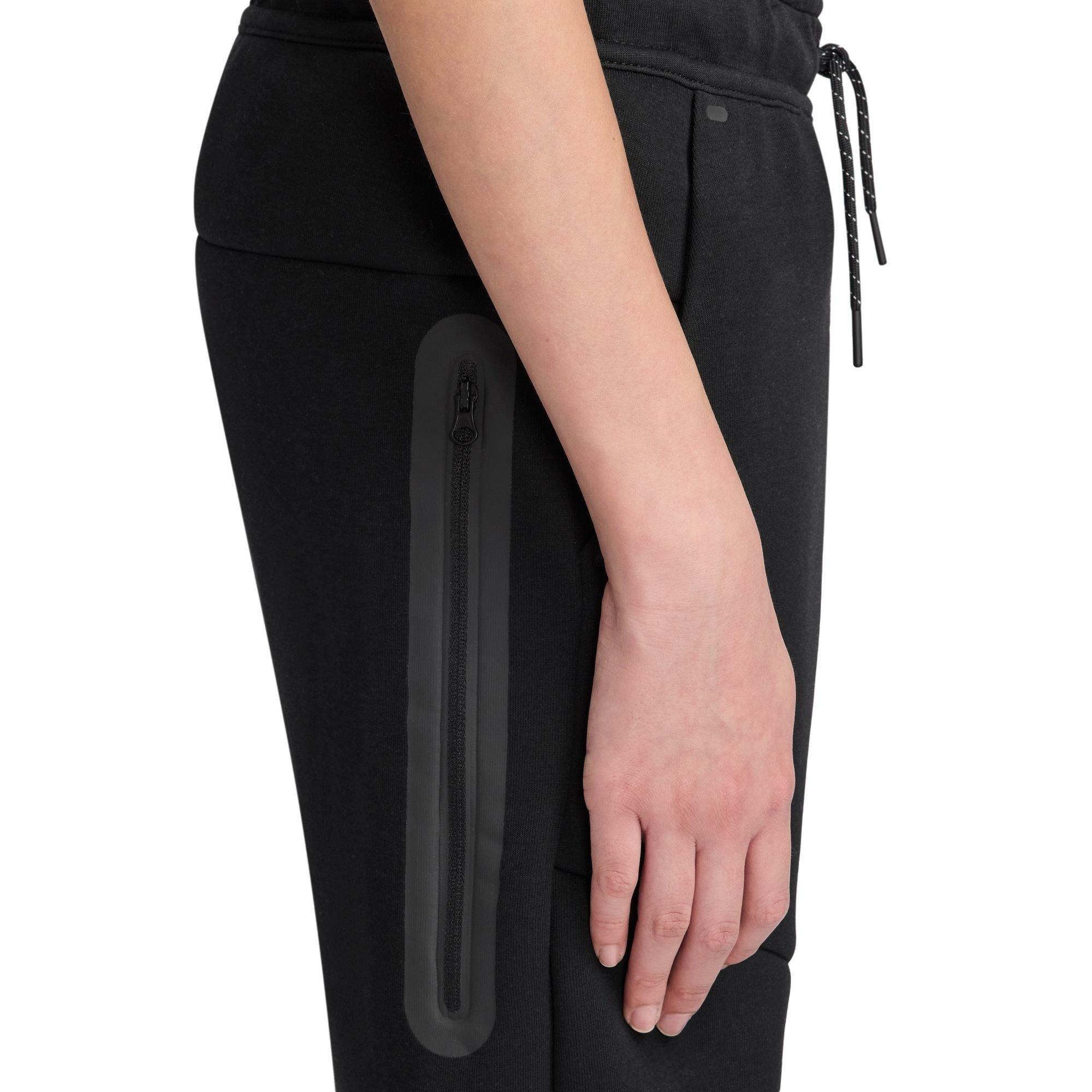 Nike Sportswear Tech Fleece Open-Hem Big Boys' Black Pants