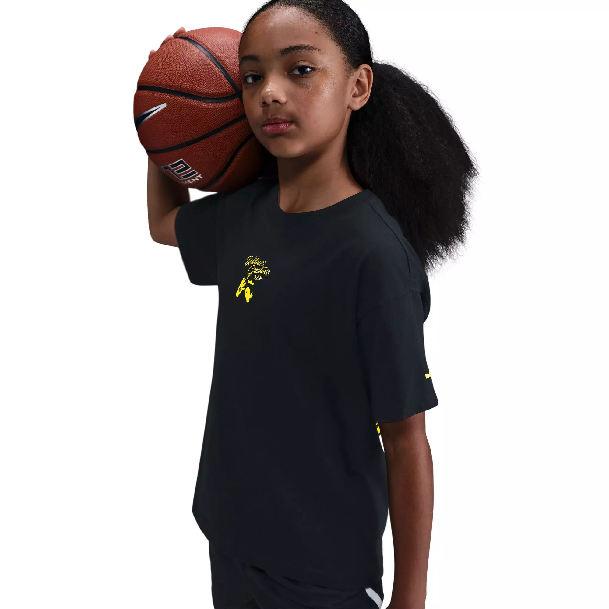 Nike Big Kids' LeBron Uncharted Max90 Basketball Tee - BLACK