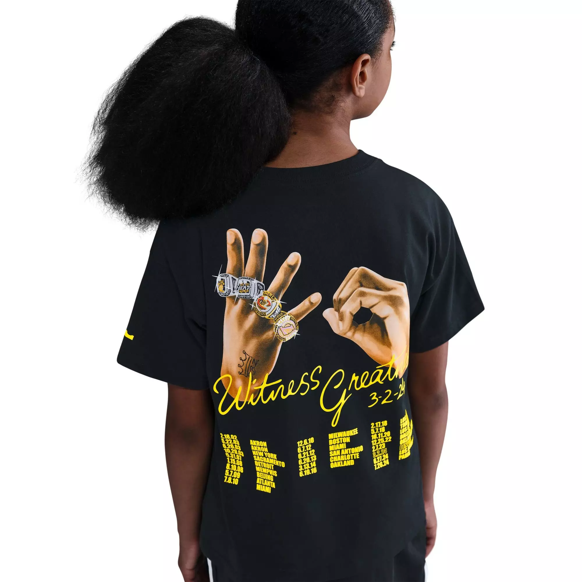 Nike Big Kids' LeBron Uncharted Max90 Basketball Tee - BLACK