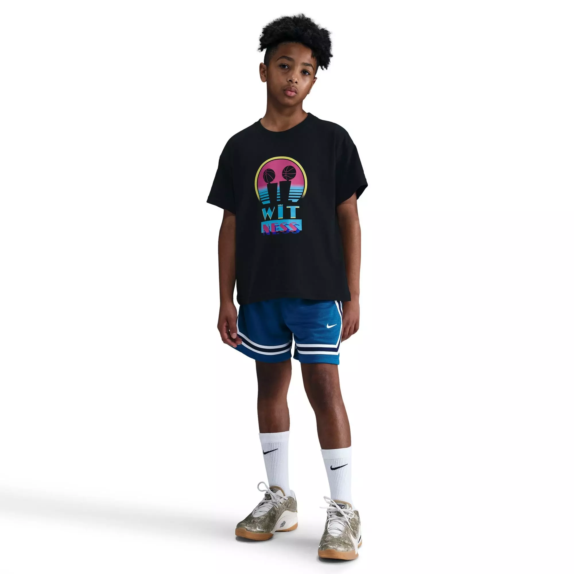 Nike LeBron "Miami Twice" Big Kids' Max90 Basketball Tee - BLACK