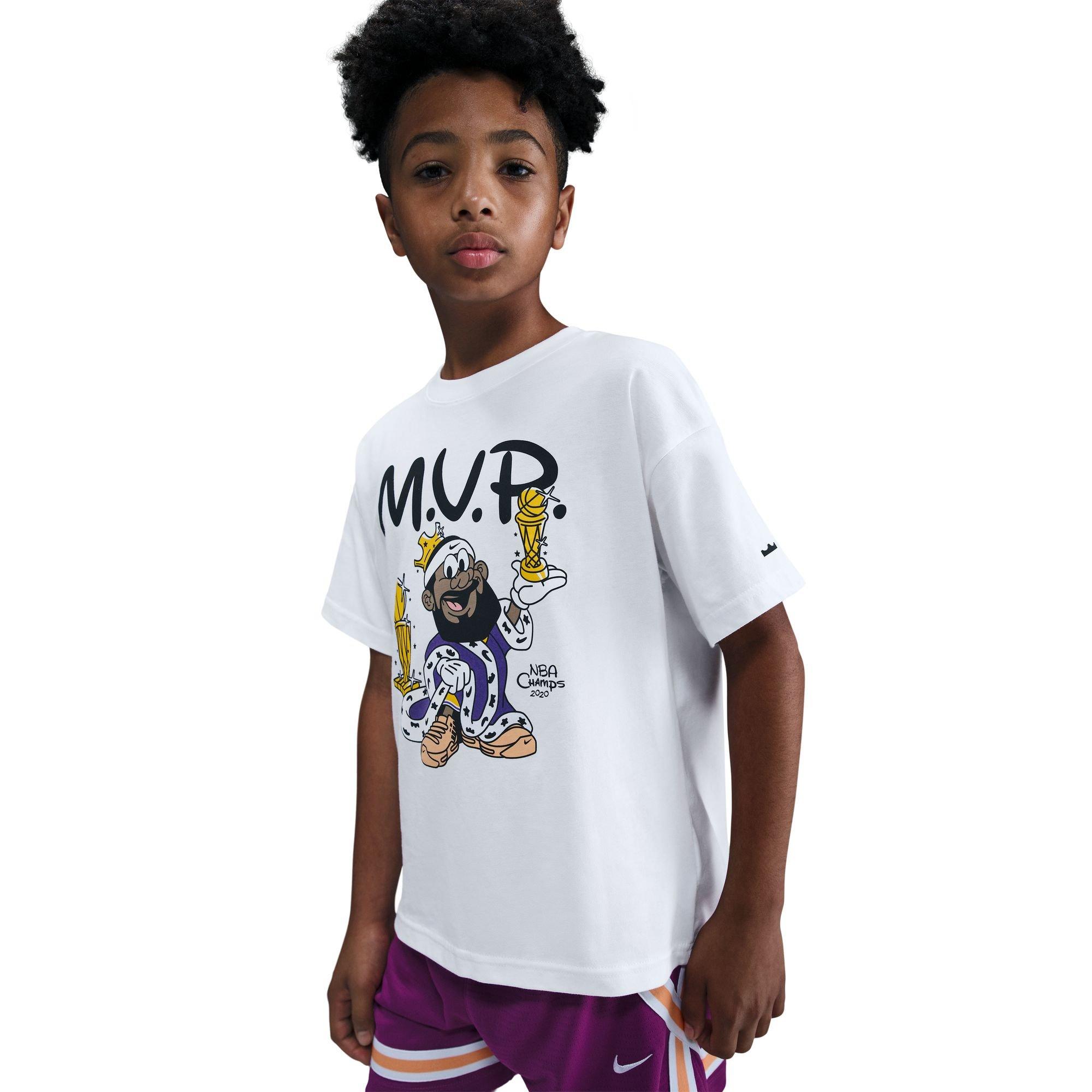 Nike LeBron Max90 "Bubble Boy" Big Kids' Basketball T-Shirt - GREY Thumbnail View 1