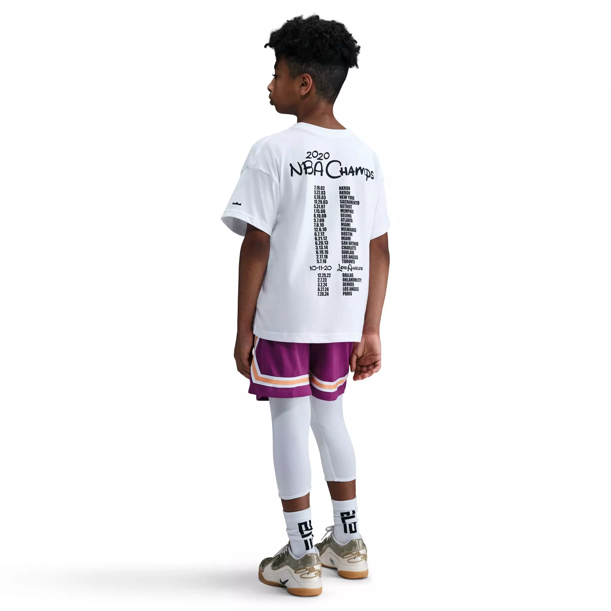 Nike LeBron Max90 "Bubble Boy" Big Kids' Basketball T-Shirt - GREY