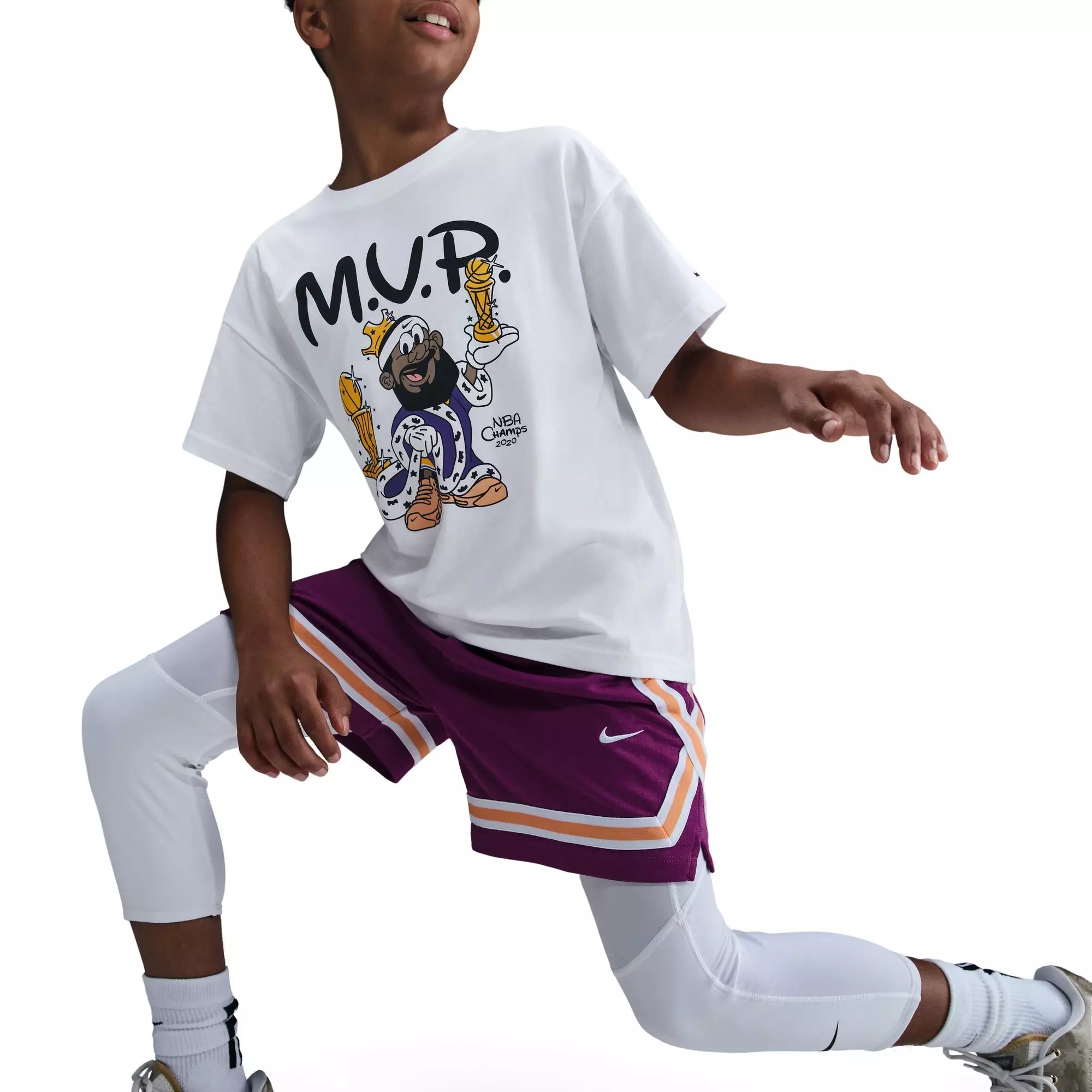 Nike LeBron Max90 "Bubble Boy" Big Kids' Basketball T-Shirt - GREY