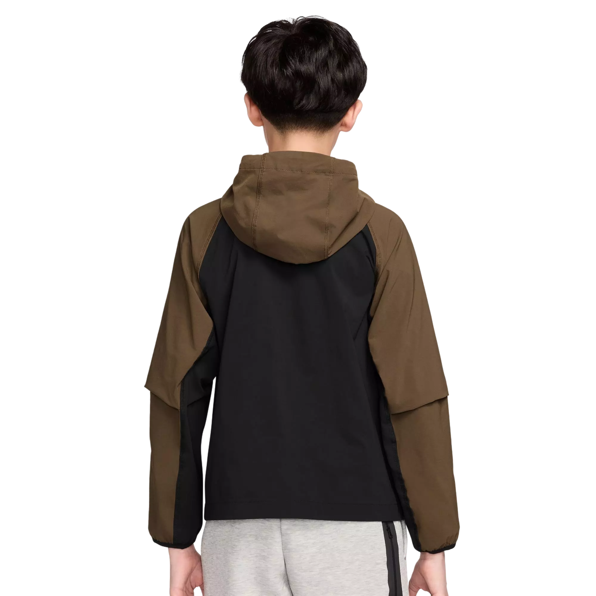 Nike Big Boys' Tech Woven Jacket - GREEN/BLACK