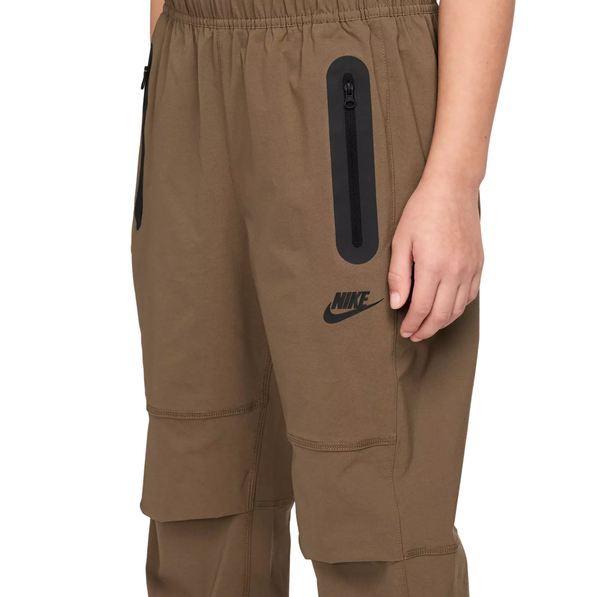 Nike Big Boys' Tech Woven Pants - BROWN/BLACK