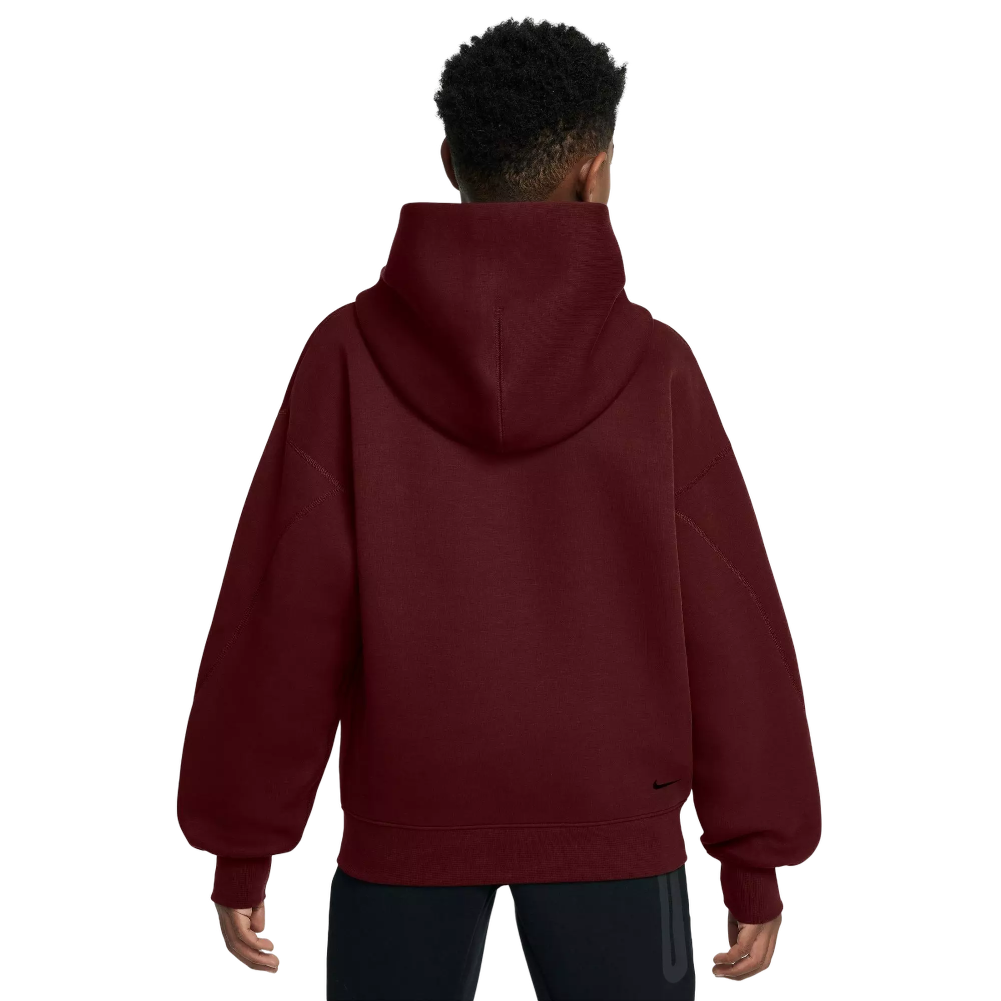 Nike Big Boys' Sportswear Tech Fleece Oversized Hoodie - RED