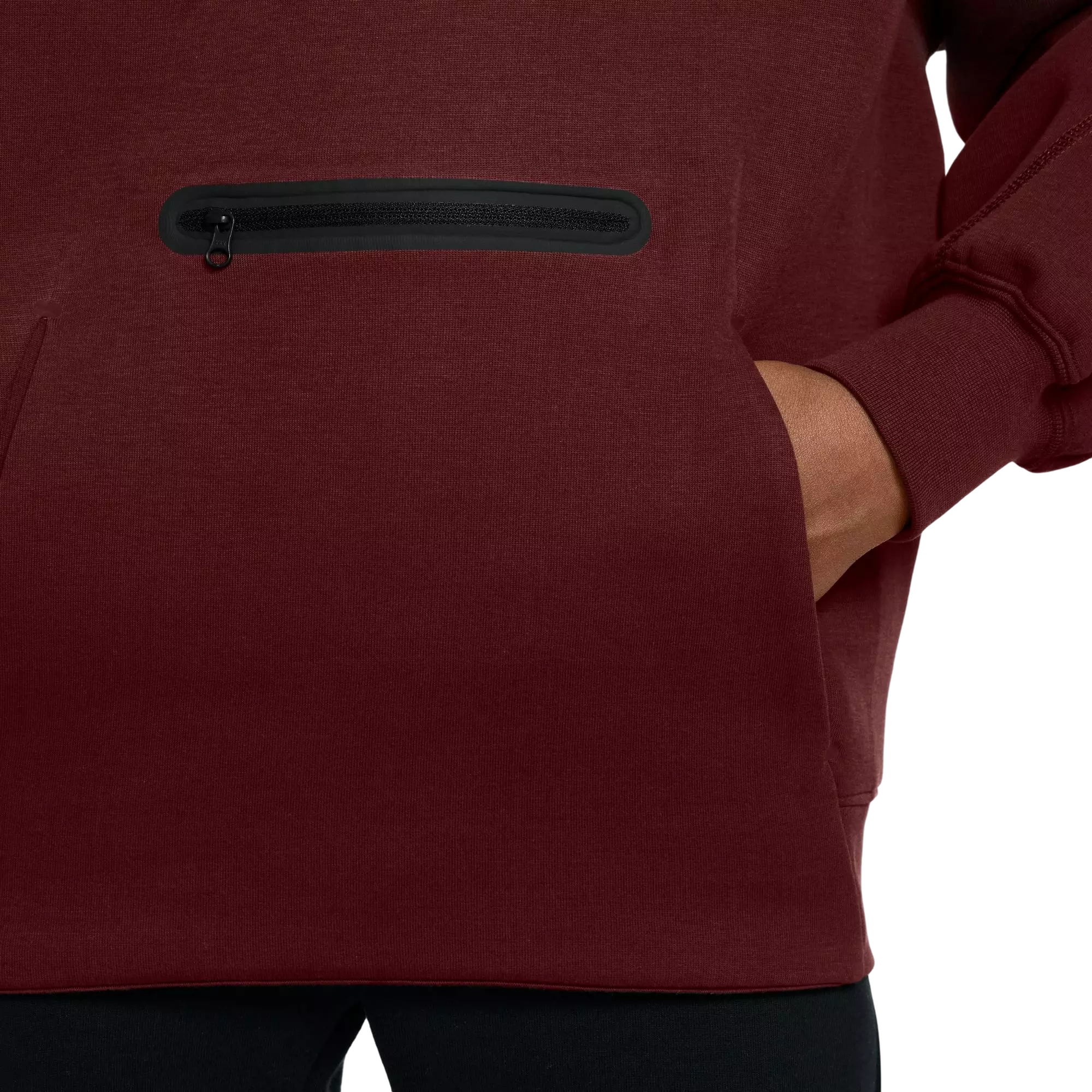 Nike Big Boys' Sportswear Tech Fleece Oversized Hoodie - RED