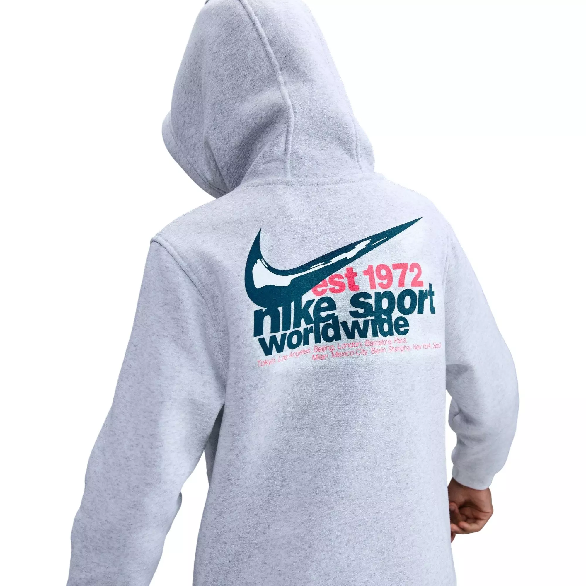 Nike Big Kids' Sportswear Club Fleece Hoodie - GREY