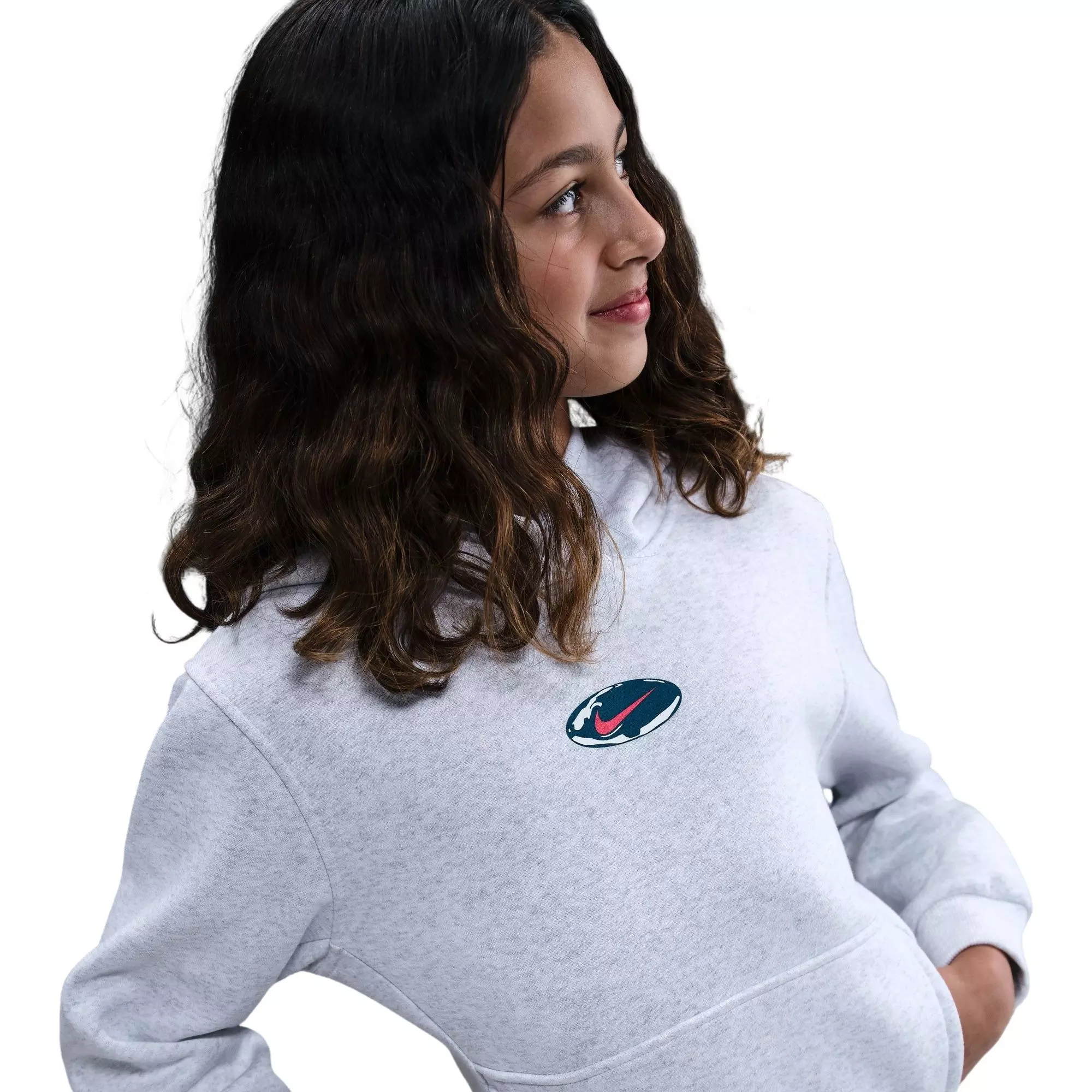 Nike Big Kids' Sportswear Club Fleece Hoodie - Grey - GREY