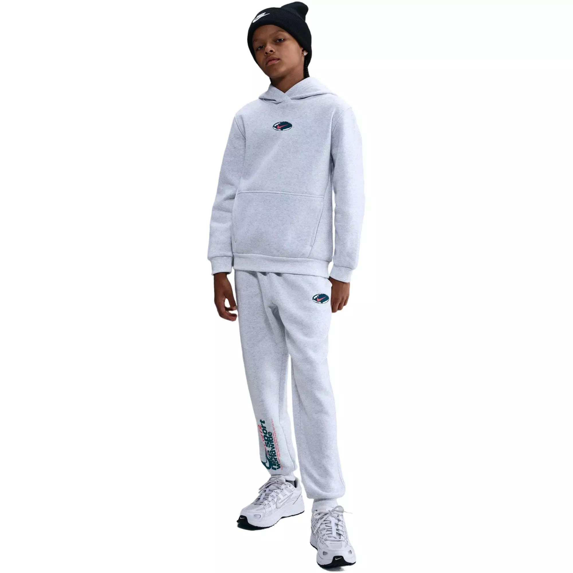 Nike Big Kids' Sportswear Club Fleece Hoodie - GREY