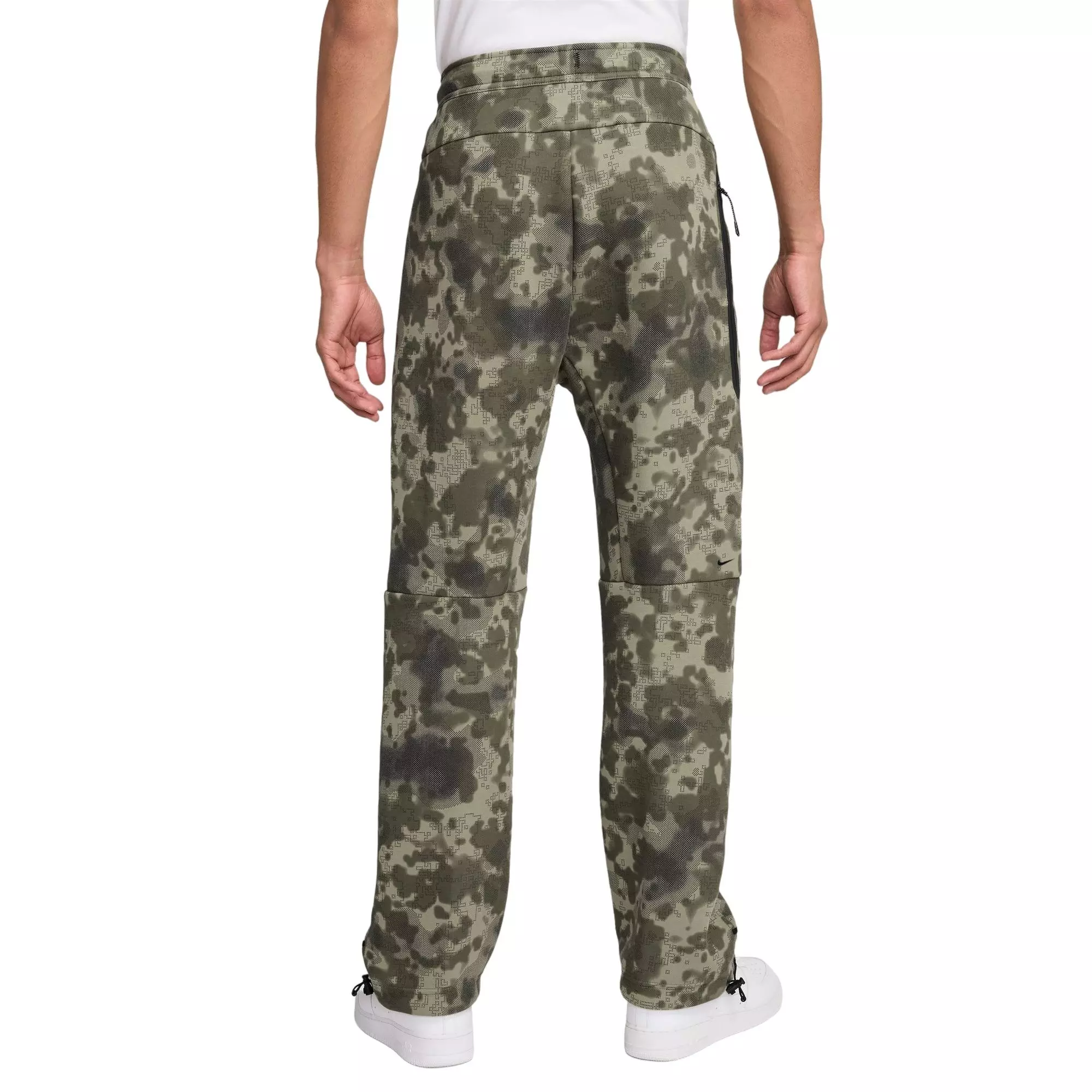 Nike Men's Tech Fleece OH Pants - Camo - OLIVE/BLACK