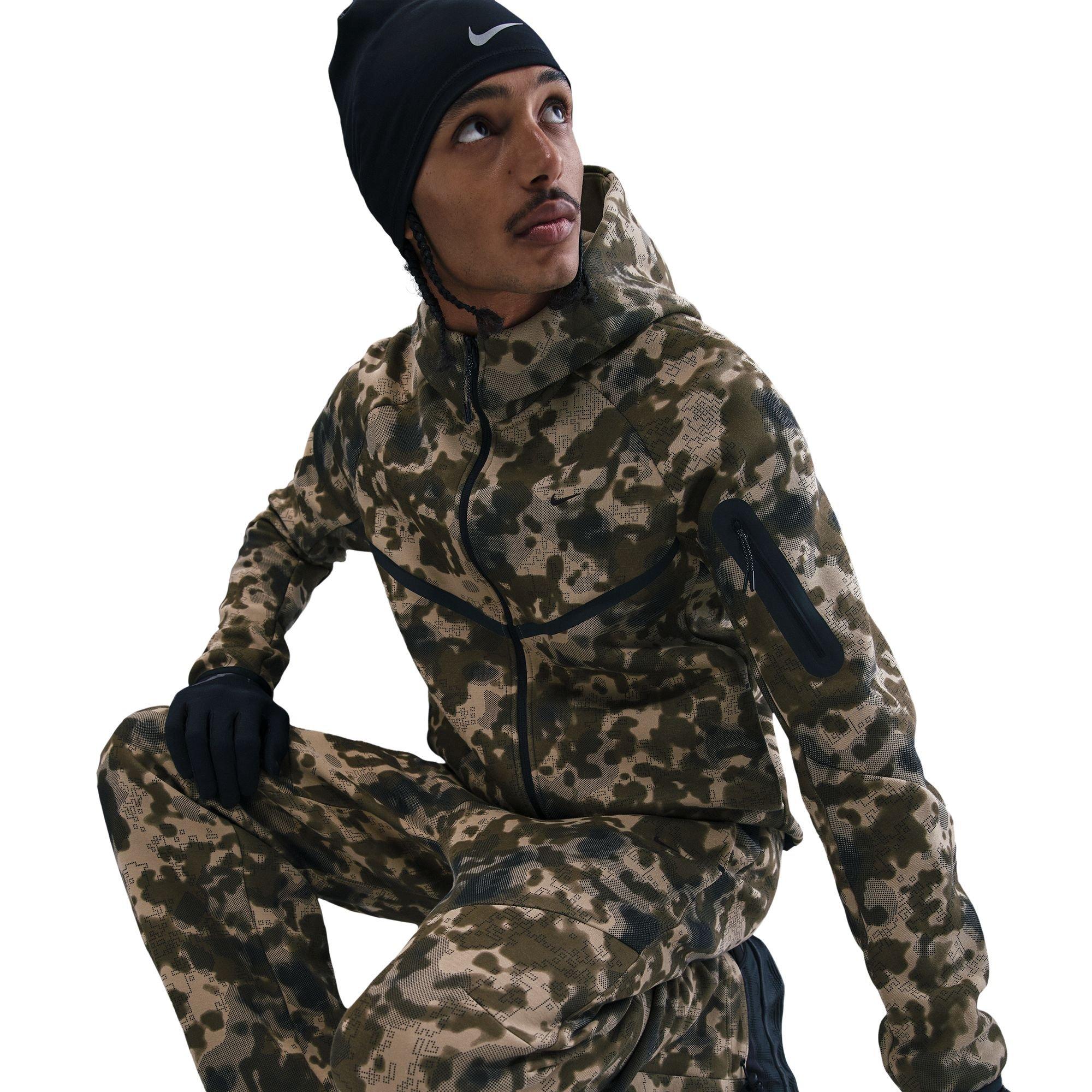 Nike Tech Fleece OH Pants - Camo, Olive/Black | Hibbett