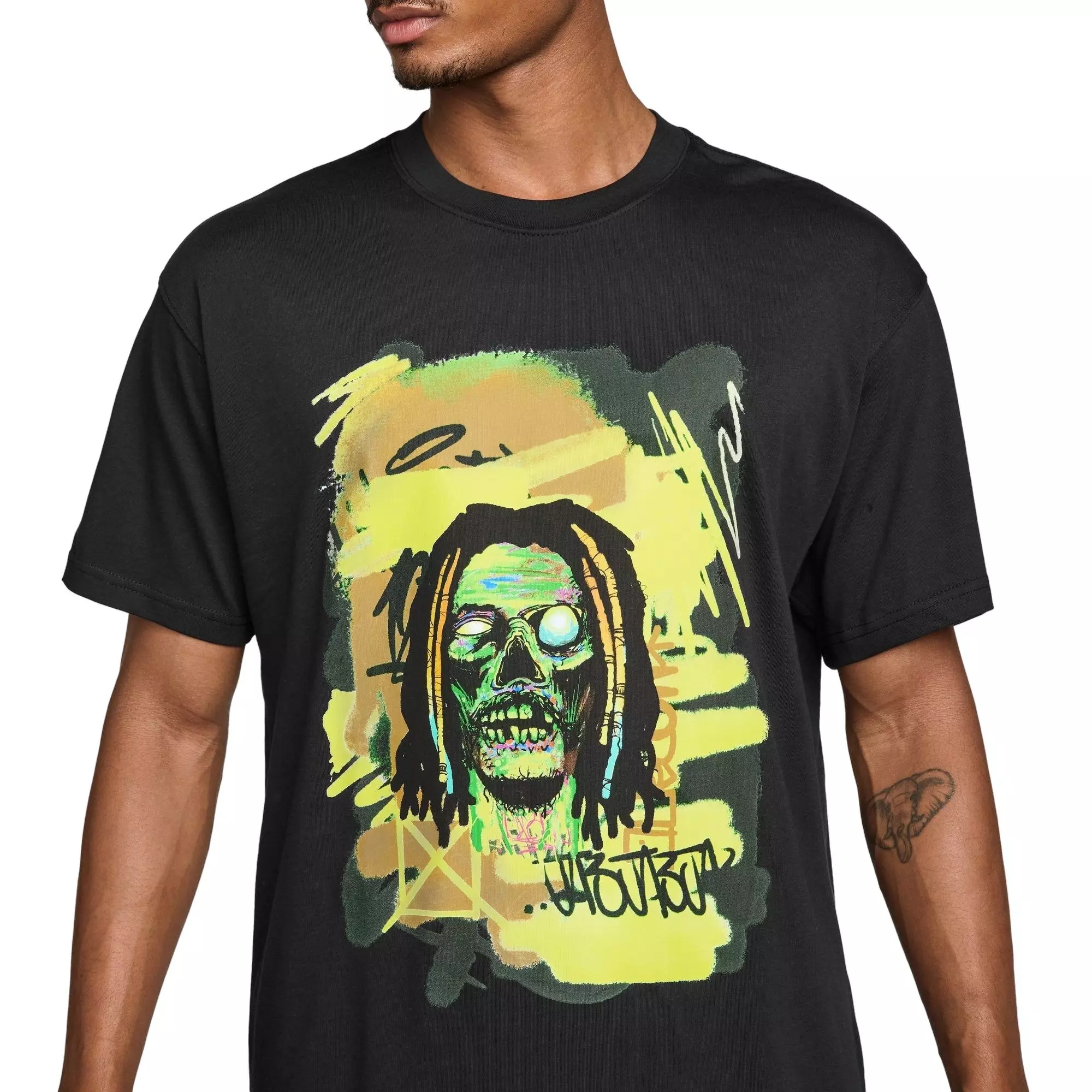 Nike Men's JA Morant Max90 Zombie Tee - BLACK