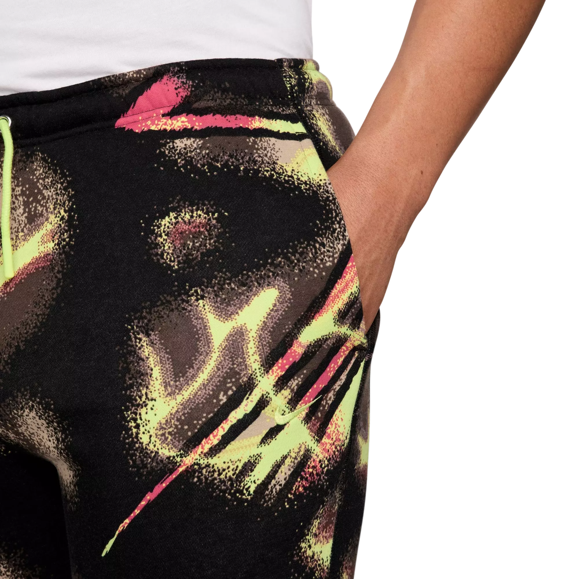 Nike Men's Ja Club Fleece Basketball Joggers - BLACK/YELLOW