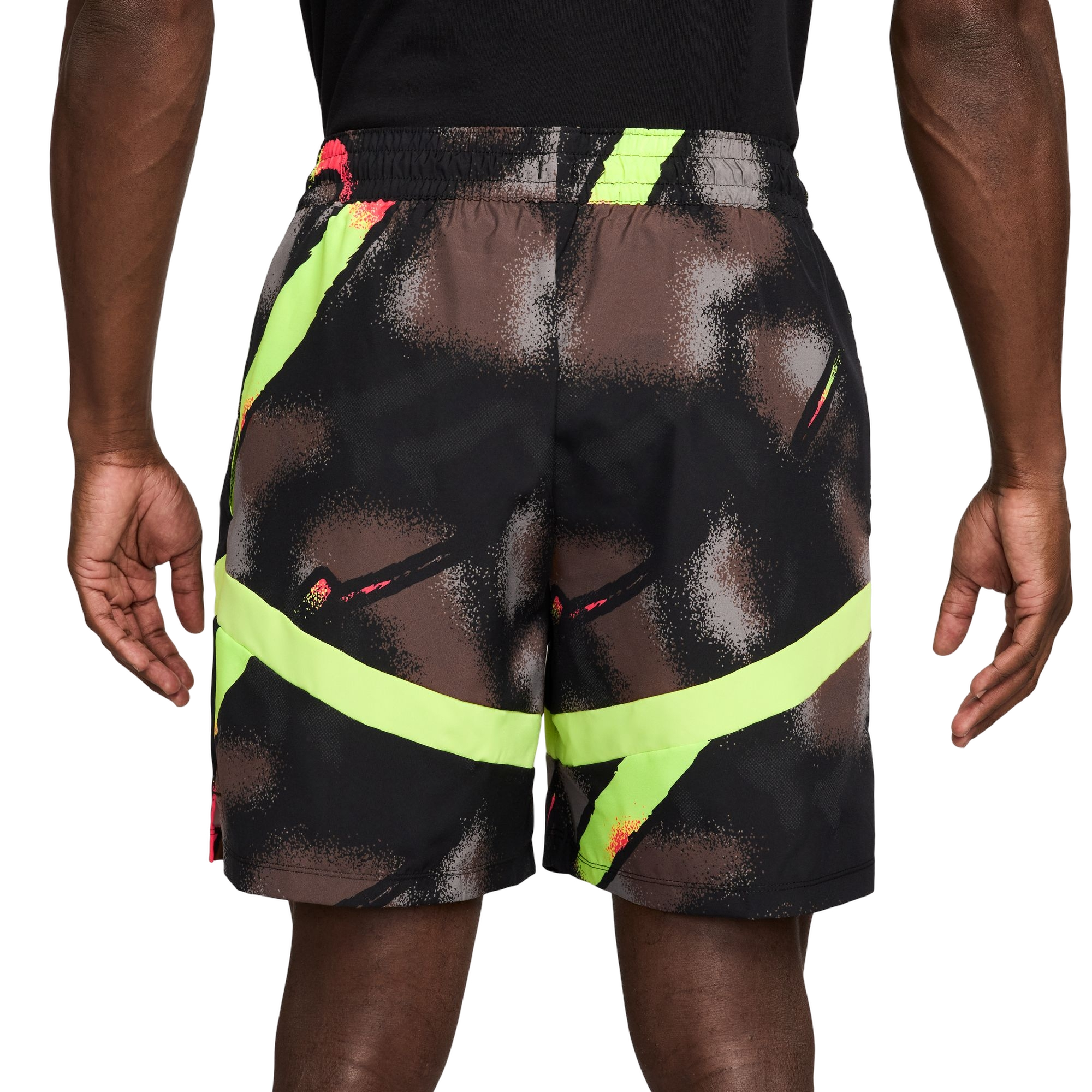 Nike Men's Ja 6" Dri-FIT Icon Basketball Shorts - BLACK/YELLOW Thumbnail View 2