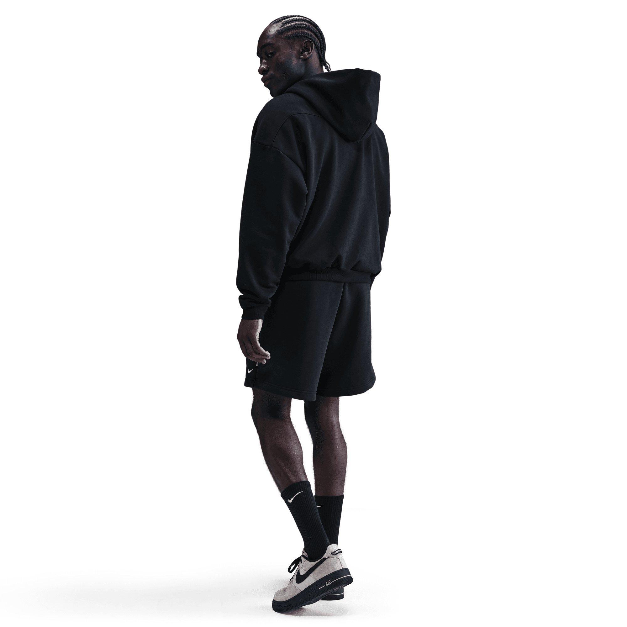 Nike Men's Standard Issue Brushed Full-Zip Hoodie - Black - BLACK Thumbnail View 2