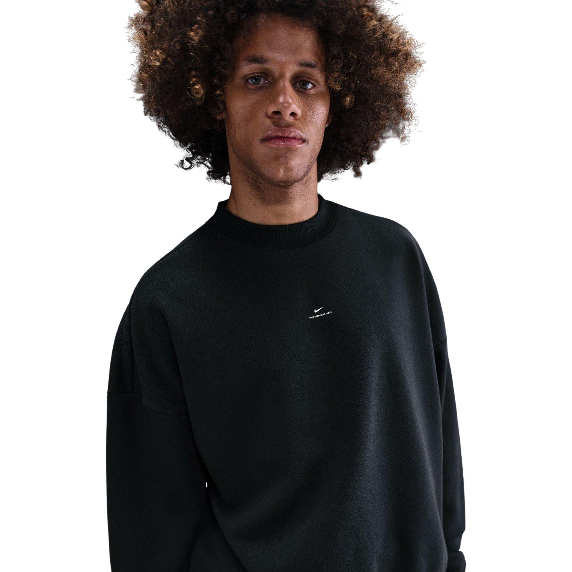 Nike Men's Standard Issue Therma-FIT Basketball Crew - BLACK Thumbnail View 3