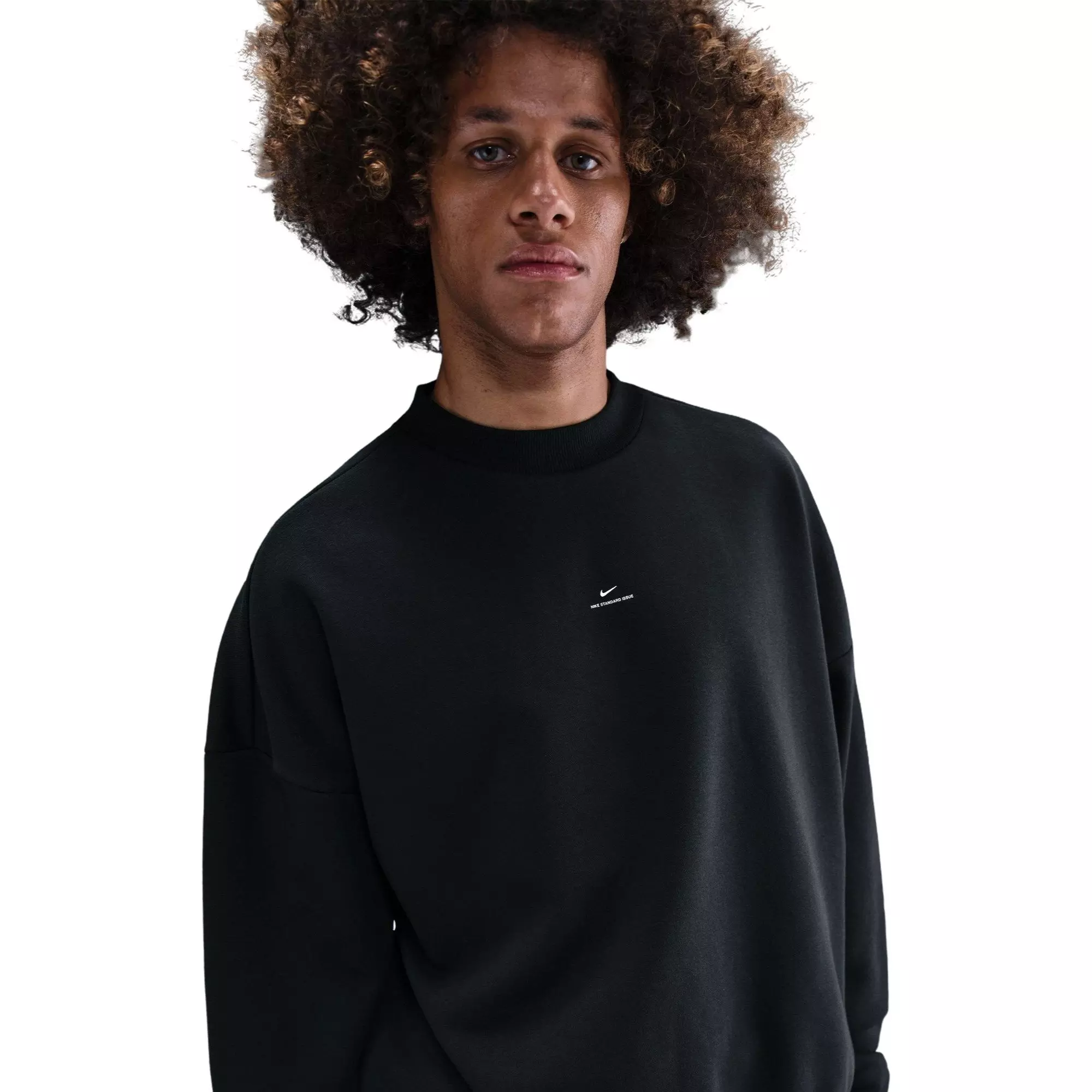 Nike Men's Standard Issue Therma-FIT Basketball Crew - BLACK