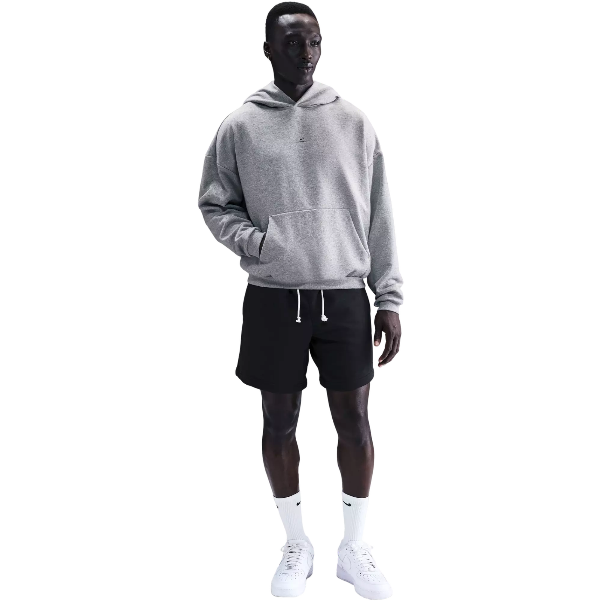 Nike Men's Therma-FIT Brushed Pullover Hoodie - Grey - GREY