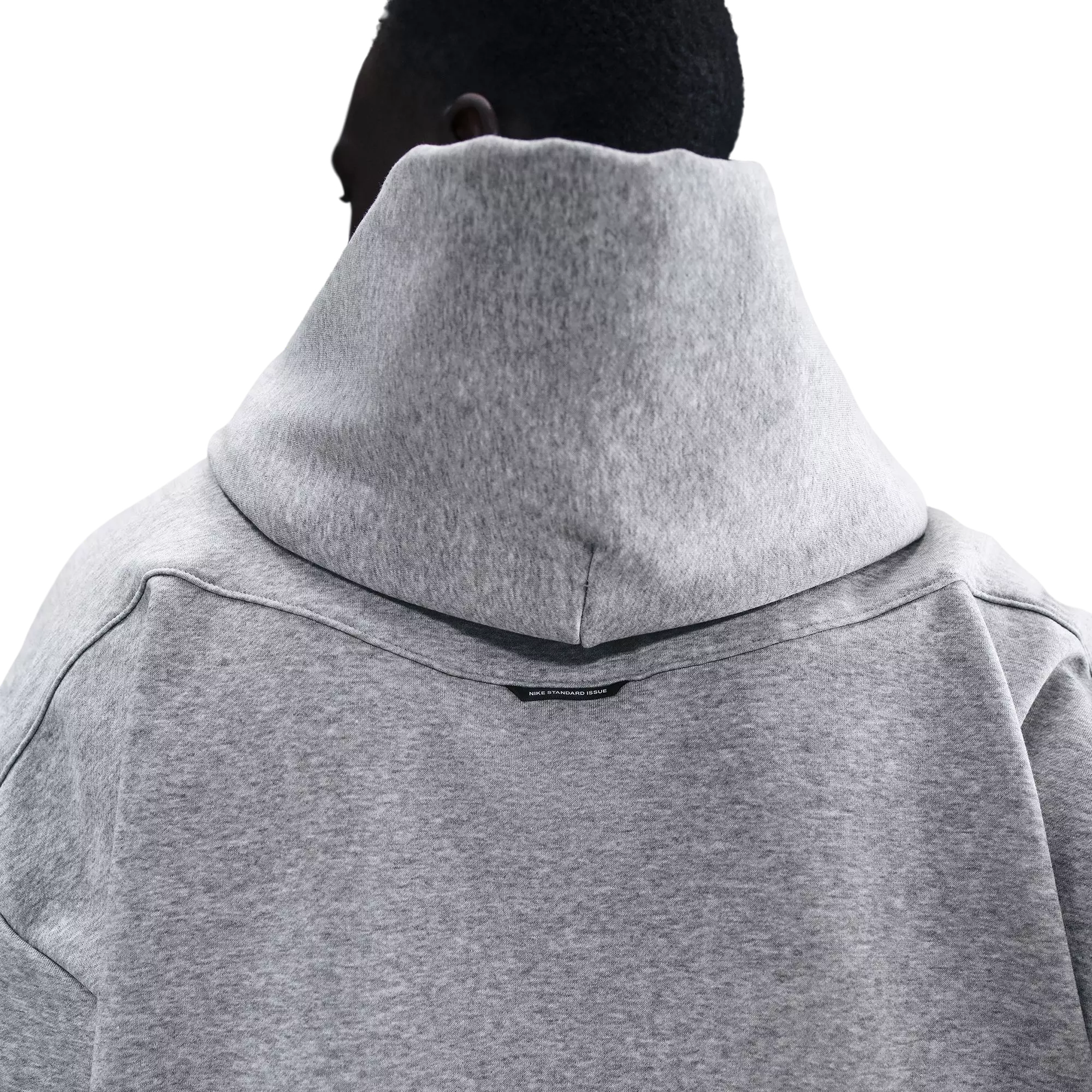 Nike Men's Standard Issue Brushed Pullover Hoodie - Grey - GREY